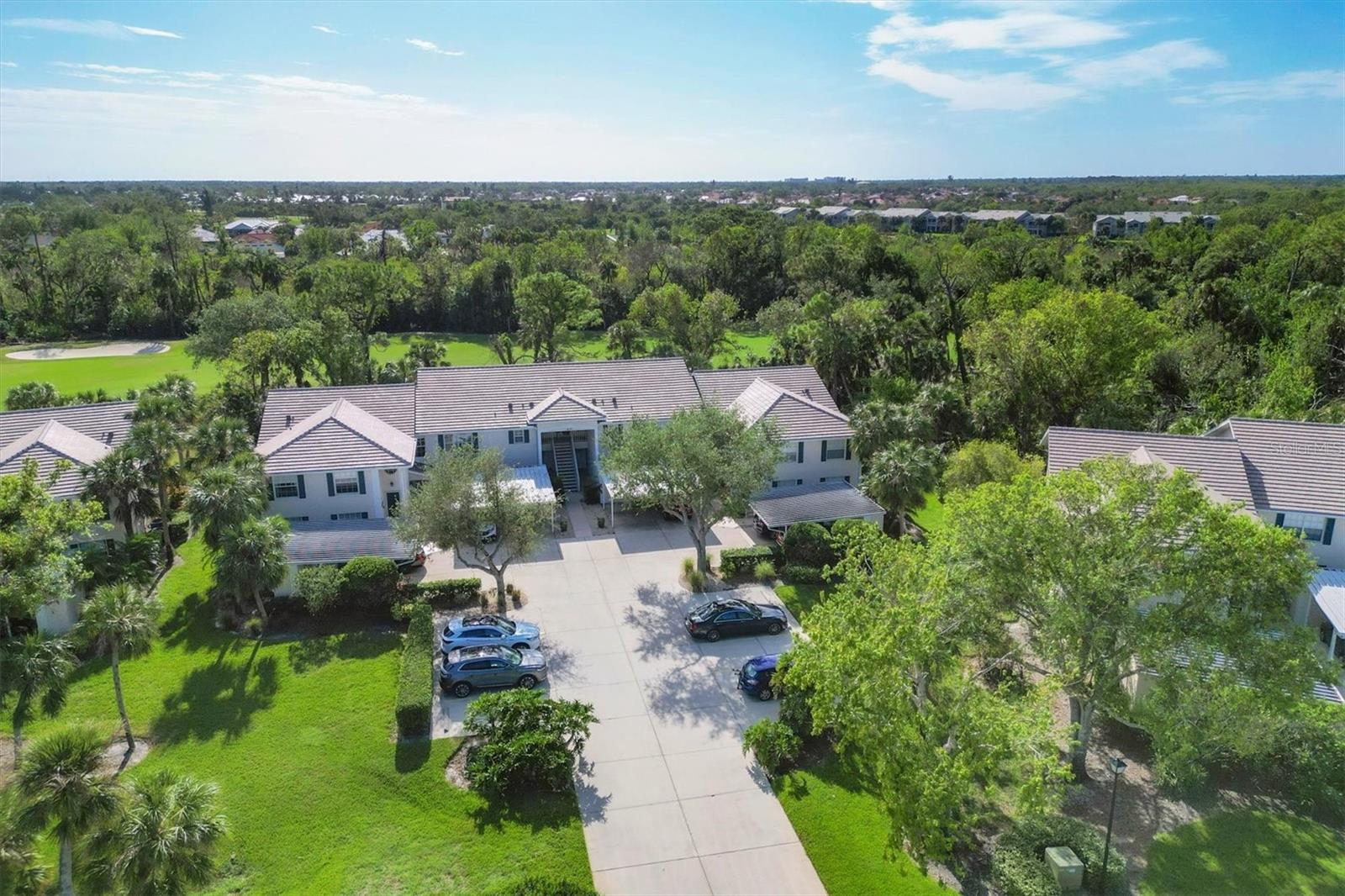 AMAZING NEW PRICE- PLUS, FURNITURE INCLUDED - COMPLETELY MOVE IN READY. Run, don't walk because this beautiful first floor, updated, golf course view condo won't be available for long due to this massive decrease in price! Be ready to be wowed by this gorgeous light and airy first floor condo that sits on the 15th hole of the Bobcat golf course in Plantation Golf & Country Club. Gardens of St Andrews Park is a highly desirable enclave with beautiful tree lined streets and friendly neighbors. Over $40,000 in upgrades were made including a Chef’s kitchen. You’ll enjoy cooking in the tastefully remodeled kitchen with new wood shaker-style cabinets with pull outs, sparking backsplash, stainless steel appliances all new in 2022, upgraded pantry, and beautiful granite counters. The seat-height breakfast counter is the perfect place to relax after playing golf, swimming in one of the 3 pools that are offered, or a sunny beach day at one of our local beaches. The split floor plan offers privacy for other family members or guests. Rest easy knowing the roof was just replaced in 2024, new A/C with smart thermostat 2022, and newer hot water heater 2021, new exterior paint 2024, indoor laundry room with
washer & dryer. Some furniture is included in sale. Ideally close to beaches, Wellen Park and historic downtown Venice. Optional Plantation Golf & Country Club memberships are available but not mandatory with 2-18 hold golf courses, clubhouse, tennis and pickle ball, and more! You do not want to miss your opportunity to own this little slice of heaven with low HOA fees, no CDD fees and low quarterly condo association fees. Water, cable, pest control, landscaping and lawn maintenance, trash and sewer, pool maintenance, escrow reserves and building insurance are all included in the low fees. Gardens of St. Andrews is one of the best communities with wonderful neighbors who will no doubt become family.