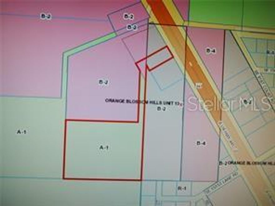 Locate your business on 107 Ft. of road frontage on HWY 441 near Sunset Harbor Road! The road frontage on 441 is zoned for commercial B2 with remaining appx 8 acres more or less as A-1 zoning that can be changed to conform with your business zoning requirements. The owner has survey and plans for a 96 bed, Assisted Living and Memory Care Facility, that is viewable on the attachments. This property is 5 minutes away from The Villages and beautiful Lake Weir. The growth of this area is well documented on a national basis and appears in many financial journals and investment media.