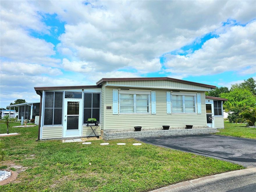 Owner Financing Available! Perfect for investors looking for tenant in place! "Discover your ideal home in the coveted co-op community of Westwind Village! Step into spacious comfort with our newly available double-wide manufactured home, boasting pristine vinyl plank flooring for a modern touch. Nestled within this vibrant community, you'll find the perfect balance of relaxation and activity, catering to both year-round residents and snowbirds alike. Situated conveniently amidst shopping, dining, and entertainment, with quick access to SRQ airport, UTC Mall, and numerous golf courses, Westwinds offers unparalleled convenience. Dreaming of sandy shores? You're just a short 14-mile drive away from world-renowned beaches! Inside, an inviting open floor plan and abundant windows flood the space with natural light, creating an airy ambiance that welcomes you home. A large, updated kitchen with ample countertops and wood cabinets. Two bedrooms two baths and not one but two large, screened lanais. Bring the outdoors in and expand your living space with these additional living spaces. No need to worry about a high lot rent, the low monthly fee covers lawn maintenance, community pool and cable and internet. The best part is this tastefully decorated home comes turnkey furnished! Hop aboard your golf cart and explore everything Westwinds has to offer – your new adventure awaits!"