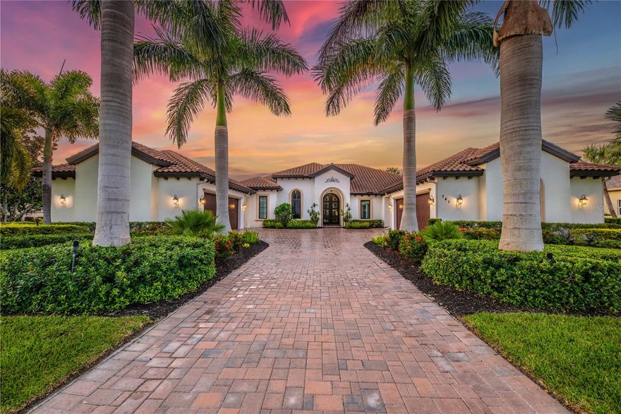 <ss>Situated on one acre in the prestigeous Preserve at Mission Valley this beautiful mediteranean style John Cannon custom built home is an example of craftmanship at its best. <p><p>As you approach this estate you are greeted by a gorgeous entrance with its cobblestone drive, lined with stately Royal palms.  The grand entrance is acentuated by the castle like steel double entry doors leading to your foyer with soaring ceiling heights.  The open floor plan consists of great room, kitchen and dining.  No detail has been missed, the Great room enjoys a rustic Shell Stone fireplace with a generous tv space and a comforting flame from the gas fireplace.  Hovering above is the grand coffered ceiling, with a majestic mahogany appearance.<p>The expansive kitchen will satisfy even the most skilled culinary experts with its Miele appliances including a 6 burner gas range with a griddle, microwave, convection oven, wine cooler, subzero refrigerator and freezer.  You will enjoy the walk-in pantry and the center island with a food prep sink and the huge breakfast bar with granite counter tops.  The dining area shares the brick layed ceiling that is a show piece in itself.  From the kitchen, dining area and great room you have an awesome view of the saltwater, heated pool and spa surrounded by brick pavers through the 10 foot impact resistant pocket sliders that also boast one touch motorized room darkening blinds.<p>Off of the Bonus room is the lanai with an outdoor kitchen perfect for entertaining around the pool, the half bath from the lanai is a Jack and Jill with the Bonus room.  With the push of a button your hurricane shutters come down and the party can continue on the lanai.  The entire west wing houses the Primary bedroom suite with a sitting area and passage to the pool area.  There are his and hers walk-in closets with floor to ceiling storage and the master bath with dual sinks and stone counters is accented by the cast iron claw foot soaking tub.  The Roman shower is 9 by 5 and has multiple shower heads with a rain type showerhead in the center.  All four bedrooms have a bathroom and the study is perfect for a home office or music room.<p>The features of this skillfully crafted majestic home are numerous, including the cathedral ceilings, pocket doors, security system, whole house sound system, motorized blinds, 250 gallon buried propane tank, a well for irrigation, several tray ceilings, wind resistant windows, a work shop in air conditioned garage and on and on.  One fantastic feature is the whole house solar power plant by Sonnan that is located in the garage.  The Sonnen system makes energy and stores it and allows you to receive credits from FPL, imagine powering this expansive home for cost similar to a small condo.<p>You will appreciate the quality craftsmanship in this John Cannon built home and you will enjoy the peace and serenity of this exclusive private community.<p>Welcome to The Preserve, welcome to Paradise.