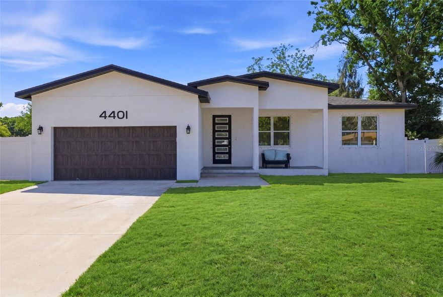 Welcome to your slice of modern Florida living in desirable Coquina Key! Built in 2023, this beautifully designed home offers the perfect blend of style, comfort, and convenience. Featuring 3 spacious bedrooms plus a dedicated office, and 2 well-appointed bathrooms, this home is ideal for both everyday living and working from home. The open-concept layout flows effortlessly into a large, inviting kitchen - perfect for entertaining - with plenty of space to gather, cook, and connect. Luxury vinyl plank flooring runs throughout the entire home, offering a sleek look with durability and easy maintenance. Step outside to enjoy your private, fully fenced backyard situated on a corner lot, providing extra space and added privacy. Relax year-round on the screened and covered lanai - perfect for morning coffee or evening unwinding. A 2-car garage adds convenience and storage. Located just 10 minutes from downtown St. Petersburg, you’ll have quick access to vibrant dining, shopping, waterfront parks, and entertainment—all while enjoying the peaceful charm of Coquina Key. This nearly new home truly has it all - modern finishes, thoughtful design, and an unbeatable location.