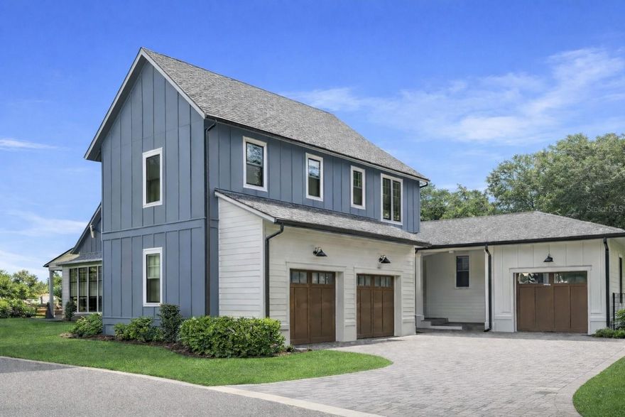 Welcome to this stunning farmhouse-style home nestled on a premium corner lot in one of the most sought-after communities near Historic Winter Garden. Thoughtfully designed and beautifully maintained, this home offers modern comfort with timeless charm. This is part of one of only 17 exclusive oversized luxury custom residences. Set in a thriving, close-knit neighborhood the area is known for its community charm and excellent schools. Take a short golf cart ride or bike the West Orange Trail to relax and unwind in the heart of downtown Winter Garden just minutes away. Inside, you'll be captivated by the gourmet kitchen, tall ceilings, and exposed wood beams that add warmth and character throughout. The bright, open layout is complemented by plantation shutter blinds, high-end finishes, and plenty of natural light. With a spacious 3-car garage, there's room for vehicles, storage, and more. Enjoy the added bonus of new A/C units in both the garage and attic—providing an additional 278 usable square footage for a home gym, workshop, or flex space. Step outside to your private backyard oasis, featuring a newly added **resort-style pool**, perfect for relaxing or entertaining all year long. Don’t miss your chance to own this rare and beautiful gem—schedule your private tour today!