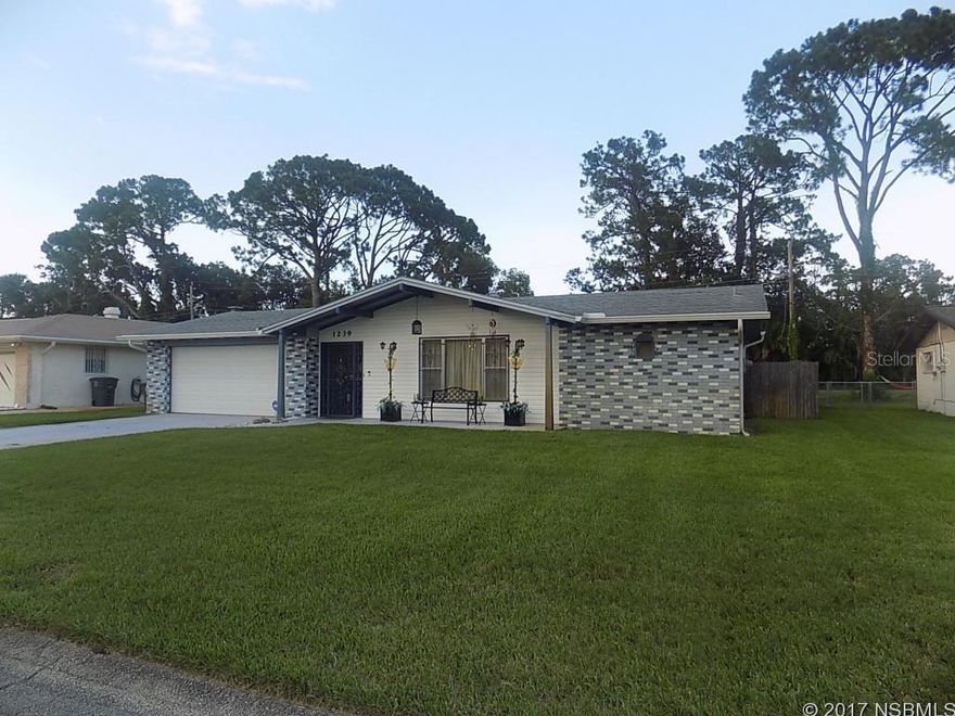 Get Ready To Fall in Love with this Gorgeous Move-In Ready Pool Home Backing Up To The Third Hole on the Golf course. Updated Three Bedroom Two Bath Home Offers Spacious Living Areas With a Modern Open Kitchen, Fireplace in the Cozy Living Room/Den and Split Bedrooms. Lovely Pool Area for Total Privacy and Relaxation and the Remote Security System and Perimeter Lighting gives peace of mind while away from your home. Washer and Dryer and all TVâs are negotiable. ;Water: City