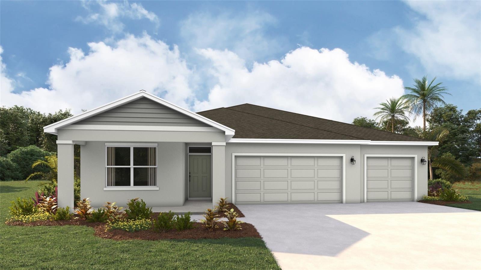 Under Construction. Receive up to $25,000 towards closing cost and special interest rates with our preferred lender NOW until August 31st. Presenting the Denham floorplan, a beautiful single-story home crafted for modern family living. With 2,336 square feet of thoughtfully designed space, this home includes 4 bedrooms, 3 bathrooms, and a spacious 3-car garage, offering the perfect balance of luxury and practicality. The Denham’s open-concept layout creates a seamless flow between spaces, maximizing both comfort and functionality. Whether you’re relaxing or hosting guests, this home is ideal for both daily life and entertaining. The chef-inspired kitchen is equipped with stainless steel appliances, a large center island, and an expansive walk-in pantry, all perfectly connected to the living and dining areas.