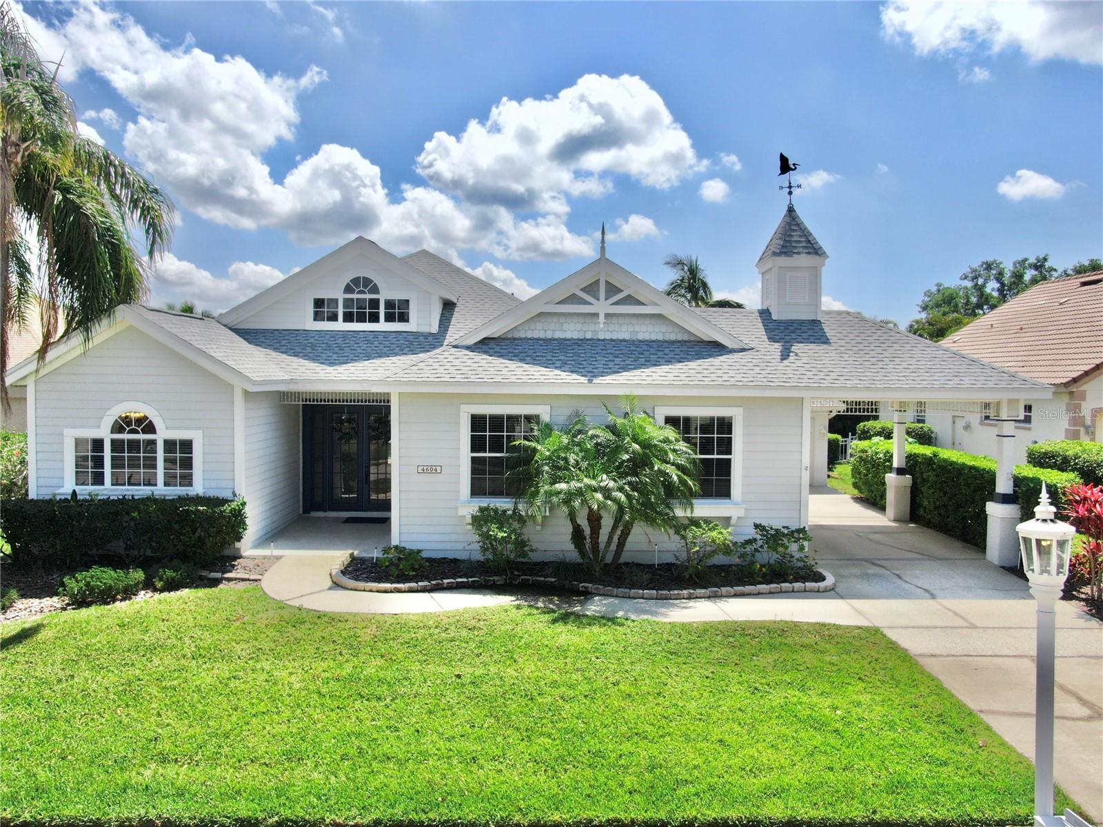 Live the Florida Dream in The Inlets at Riverdale! Looking for a Boater's paradise in a prime location? Look no further than 4604 Blue Marlin Drive! This Waterfront pool home is Furnished and Move-In ready! Featuring 4 bedrooms, 3 bathrooms and 2,416 sq ft of living space. From the moment you arrive, you'll be captivated by the Key West-inspired architecture, lush tropical landscaping, and inviting curb appeal. Step through the double glass doors into a bright and airy open-concept floor plan featuring high ceilings and an abundance of natural light. The heart of the home is the centrally located kitchen, equipped with 42" cabinets, Corian countertops, stainless steel appliances, tile backsplash, breakfast bar, and eat-in dining space overlooking your pool lanai. Designed with a split-bedroom floor plan, the primary suite offers a peaceful escape with pool and canal views, high ceilings, custom his & hers walk-in closets, and an en-suite bathroom featuring a garden tub, large walk-in shower and dual vanities. A private guest suite at the back of the home boasts a separate entry to the backyard, a spacious bath, dual closets?ideal for visitors or multi-generational living. Two additional bedrooms at the front of the home offer space for everyone! Step outside to your fully screened-in lanai, where a heated pool and spa create the ultimate outdoor oasis. Dual sliding glass doors seamlessly blend indoor and outdoor living, while the covered patio area is perfect for entertaining. Love boating? Park your boat right behind your home in the freshwater canal. The fenced-in backyard provides plenty of extra space for entertaining and enjoying the Florida outdoors. Located in The Inlets, a premier waterfront community, residents enjoy access to a private boat ramp, playground, and tennis courts. Plus, you're just minutes from beautiful Gulf beaches, Downtown Bradenton, the UTC Mall, and I-75 for easy access to Sarasota and St. Pete.
Don't miss your chance to own this slice of coastal paradise! Schedule your private showing today and start living the Florida waterfront lifestyle you've always dreamed of!