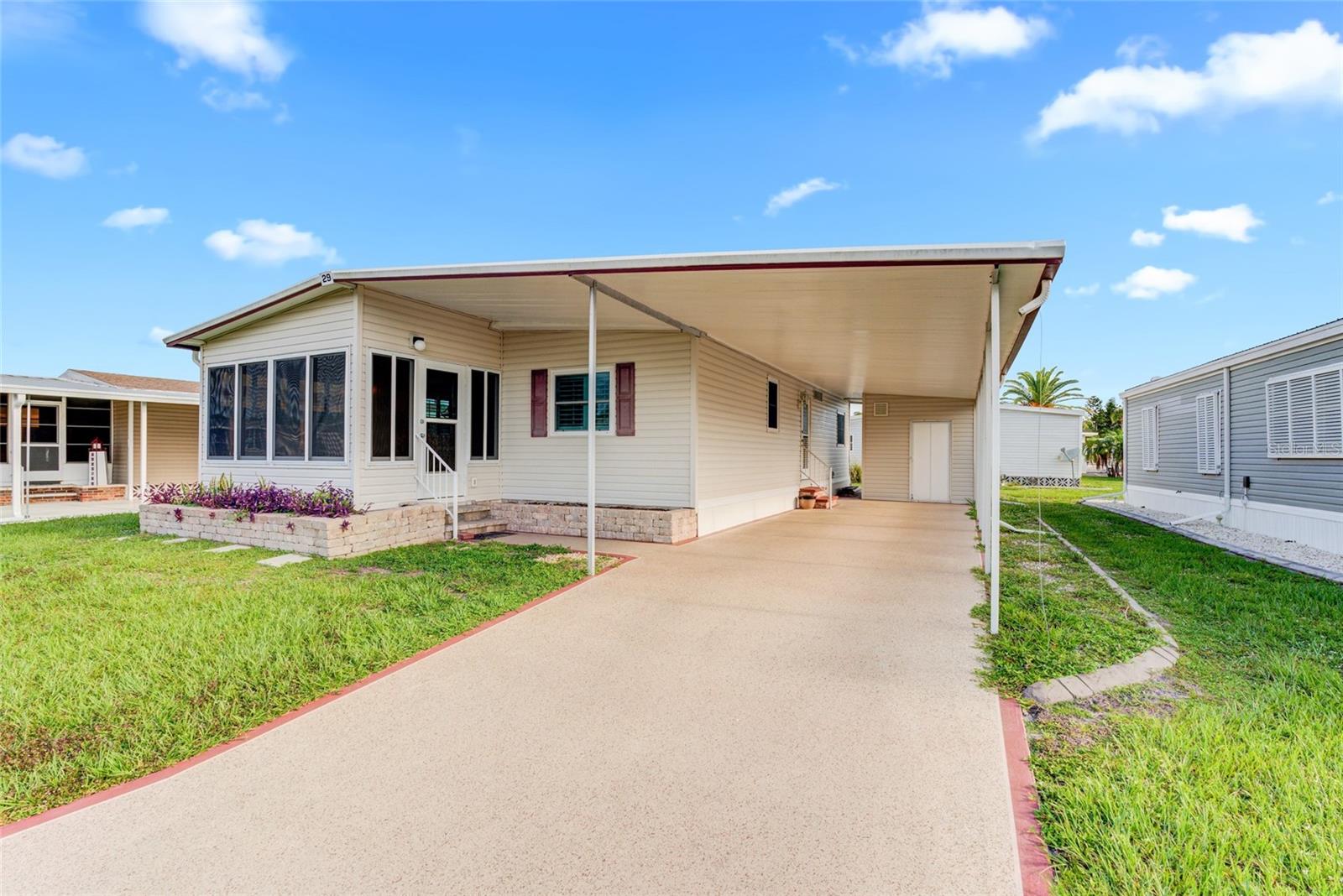Located in the resident-owned Polynesian Village Co-op, this well-kept 2-bedroom, 2-bath manufactured home offers comfortable living in one of Englewood’s most established 55+ communities. The home features a functional layout with a spacious living area, dedicated dining space, and a screened lanai for enjoying the Florida weather. Offered furnished and move-in ready, this property is ideal for seasonal or full-time living. Polynesian Village residents enjoy low monthly fees and access to community amenities including a clubhouse, pool, and social activities. Just minutes from Manasota Key beaches, shopping, dining, and medical facilities.