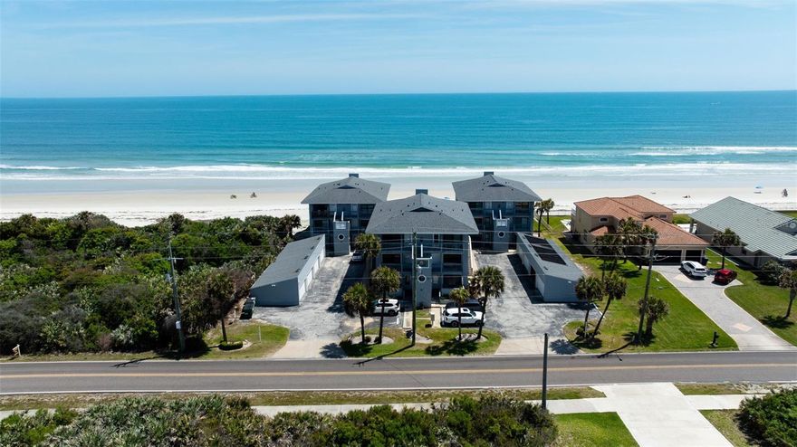 Experience coastal living at its finest in this stunning 3-bedroom, 3-bathroom oceanfront townhome in the highly sought-after Ponce Inlet. Nestled next to the  pool, this residence offers not only the luxury of direct access to the pristine beach but also the convenience of a refreshing swim just steps away. Wake up to breathtaking sunrises over the sparkling Atlantic Ocean, visible right from the comfort of your own home. With a spacious interior, modern amenities, and the soothing sound of waves as your soundtrack, this townhome is a haven for those seeking the perfect blend of elegance and beachside charm. Includes a 1 car garage. Don't miss the opportunity to make this oceanfront retreat your dream home. Information in the MLS is deemed to be accurate however cannot be guaranteed