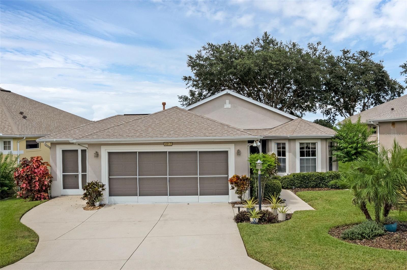 Owning your slice of heaven on the Monarch Golf Course at this price couldn't be easier! This 1601 square foot Carlisle Model with Golf Cart Garage is a rare find! Offering an open floor plan, formal and casual dining, an enclosed Florida Room, and an updated roof (2024)! The HVAC is only three years young! A new gas water heater was installed in 2023 and the south side windows were replaced in 2020 (4 total). The home has a transferable termite bond, laminate flooring, utility sink in the garage, along with a screened entry and access to the Florida Room from the primary suite. The kitchen is equipped with a gas range, pull-out in the lower cabinets, extra cabinets for storing all those necessary items, and an appliance garage to hide small appliances! The gutters were recently cleaned and the low monthly HOA fee includes Xfinity cable & internet! In-home pest control for added peace of mine! Don't miss your opportunity to own this great home on the 16th fairway! Royal Highlands is a 55+ golf community with lots of activities, clubs and an on-campus restaurant with pro shop and driving range! Located near MCO, Disney, the Florida Turnpike, and I-75! Call for your tour today!