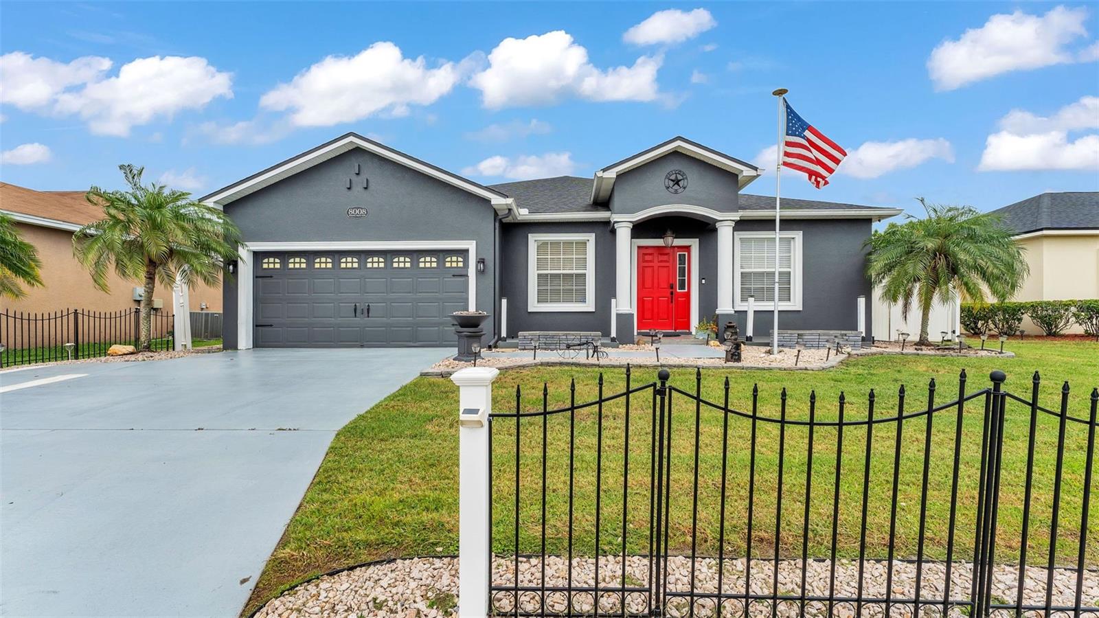 Welcome to 8008 Princeton Manor Circle—a spacious and thoughtfully maintained 4-bedroom, 3-bath Highland Homes build tucked on a quiet loop in the North Lakeland community of Princeton Manor. With a 2020 roof and 2017 A/C, this home offers peace of mind and everyday comfort. Inside, the triple split floor plan provides ideal privacy and functionality, featuring a separate living room, dining room, and large family room. You'll love the custom touches throughout, including shiplap feature walls in the living room and two of the three guest bedrooms, plus cedar walls in the fourth bedroom, which also includes its own walk-in closet—perfect for guests or multi-generational living. The kitchen offers ample workspace and a breakfast bar, making it the heart of the home. The primary suite includes a tray ceiling in the master bedroom, and all bathrooms feature upgraded lighting—one with a walk-in tub for accessibility and relaxation.
Step outside through the French doors to your personal backyard retreat, complete with a lanai with built-in bar, two decks (one covered, one open), four arbors, a raised garden bed, outdoor dining space, and a lounge area with built-in misters—ideal for entertaining or unwinding. A 12x24 powered shed with double loft storage adds even more flexibility for storage, tools, or creative projects. The charm continues out front, where a fenced front yard offers privacy and curb appeal, along with two front lounging decks perfect for morning coffee or relaxing with neighbors.
This move-in ready home offers thoughtful upgrades, smart space, and a lifestyle you’ll love—perfect for multi-generational living or anyone who wants room to truly enjoy. Convenient to shopping, Interstate 4, and more. Call to schedule your private showing today!