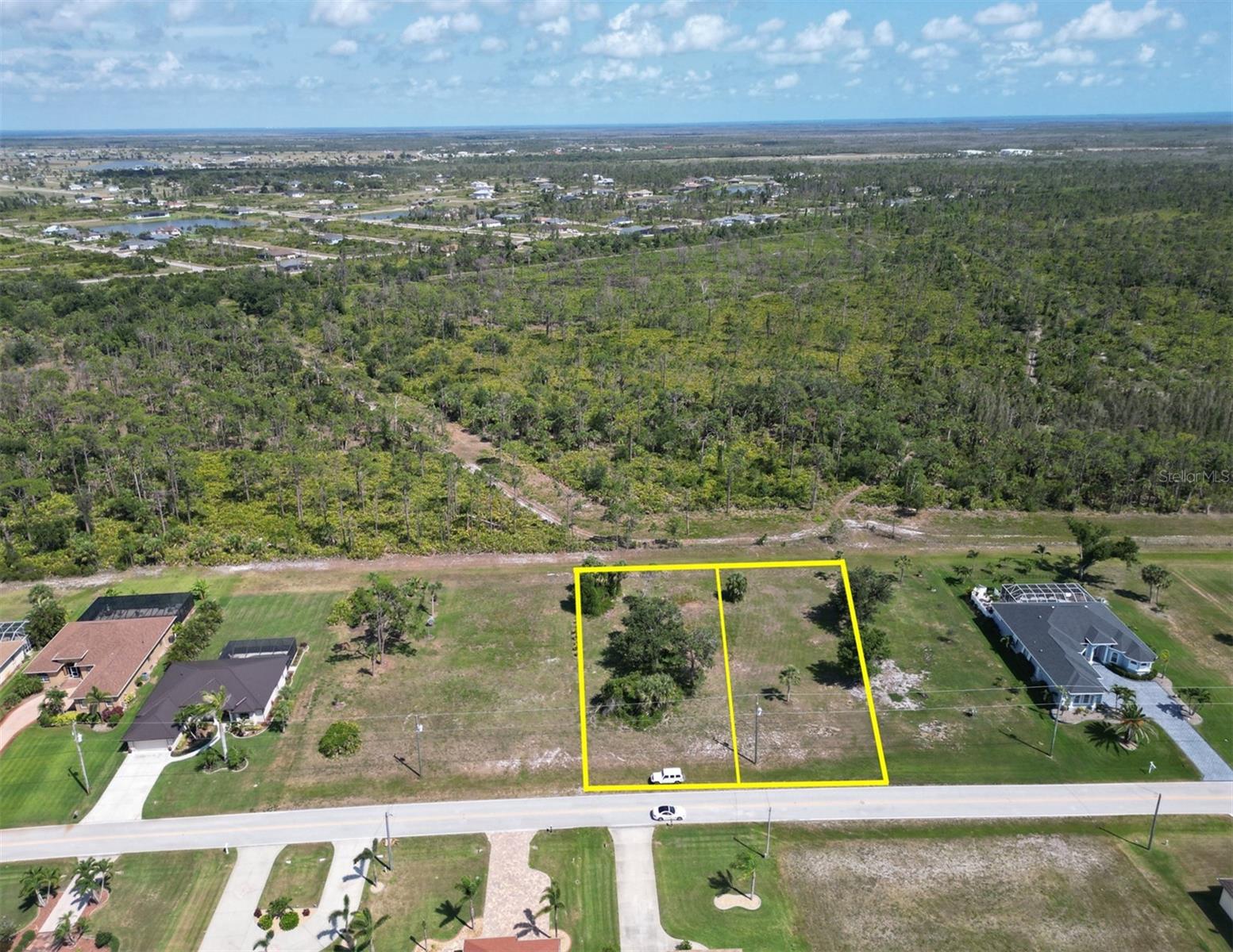 This oversized DOUBLE LOT is located in the highly desirable, deed-restricted community of Rotonda West, offering the perfect combination of peace, privacy, and coastal convenience. The property backs up to state-controlled land, ensuring a serene natural backdrop with no rear neighbors—just the quiet sounds of nature and abundant Florida wildlife.
Enjoy life just minutes from the pristine beaches of Boca Grande and Manasota Key, where you’ll find white sands, turquoise waters, and some of the best boating and fishing in the area. Golf lovers will appreciate that Rotonda West features 6 beautifully maintained golf courses, all open to the public—no membership required—so you can enjoy a round anytime without long-term commitments.
With well-maintained surroundings, community standards, and easy access to the best of Southwest Florida, this is an ideal spot to build your dream home in a peaceful yet vibrant setting. Owner would consider splitting the lots to sell just one.