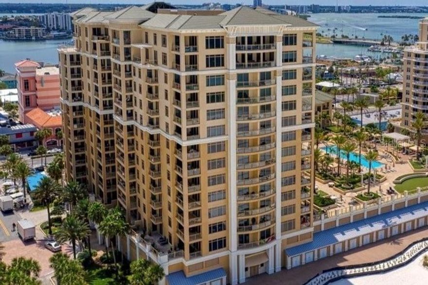 Water views from every window! Updated and well-maintained 6th floor unit with designer finishes throughout. Open concept living areas allow for effortless entertaining. Recent upgrades include new flooring, designer lighting, custom window treatments, and new interior paint. Enjoy a front row seat to the breathtaking sunsets and unobstructed water views from every room, including TWO private terraces. Located on 700 feet of award winning sugar sand Clearwater Beach, resort-style amenities include a beachfront pool, state-of-the-art fitness center, outdoor kitchen area, secured garage parking, and 24-hour concierge services. In the middle of everything Clearwater has to offer, enjoy the best of unsurpassed luxury and nearby attractions such as Pier 60, dining, shopping, and more. This residence offers a superior vantage point showcasing the Gulf’s most desirable perspectives, all while remaining attractively priced at $2.35M!