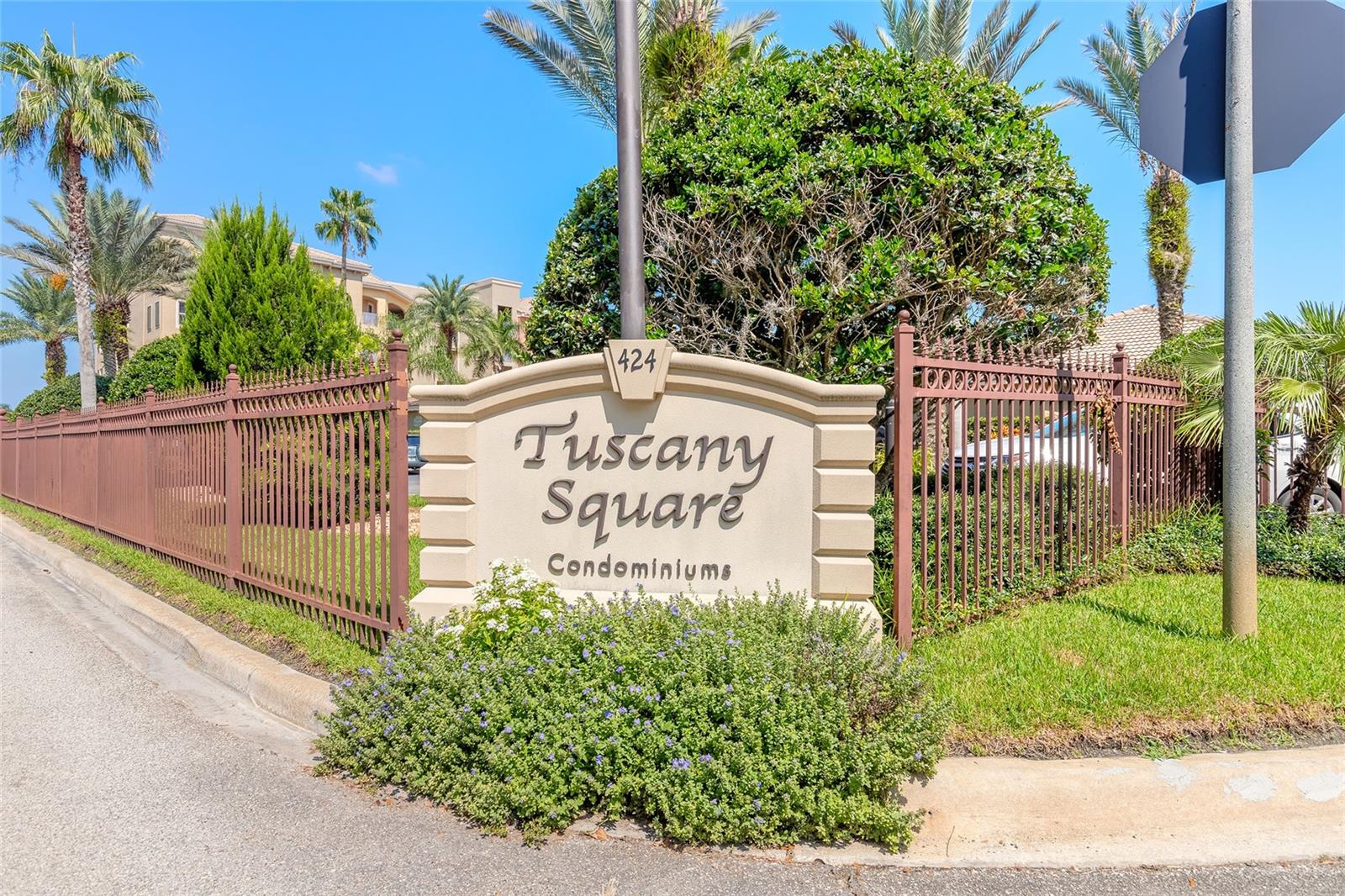 Welcome to Tuscany Square at Venetian Bay where maintenance-free living meets comfort and convenience. This top-floor, 3-bedroom, 3-bath condominium offers an inviting layout with peaceful views of the courtyard from your private balcony, along with a tranquil glimpse of the water. The open concept living area features easy care tile flooring, while all three bedrooms are carpeted for added comfort. Enjoy year-round peace of mind with a new air conditioning system (2024), plus the convenience of a private one-car garage and additional apron parking space. The building offers elevator access and a secure gated entry for added privacy. As a bonus, a one year pool membership will be included with an acceptable offer, adding to the effortless lifestyle this condo provides. Perfect for those who value community engagement without the upkeep of a single-family home, this residence blends relaxation, style, and connection in one desirable package. As part of Venetian Bay, you'll enjoy access to pickleball and tennis courts, a basketball court, miles of trails, and a vibrant town center with a market, restaurant, spa, coffee shop, and fitness center. Golf enthusiasts will love the 18-hole championship course and clubhouse, all just minutes from Canal Street, Flagler Avenue, and the beaches of New Smyrna Beach. All information is intended to be accurate, however not guaranteed.