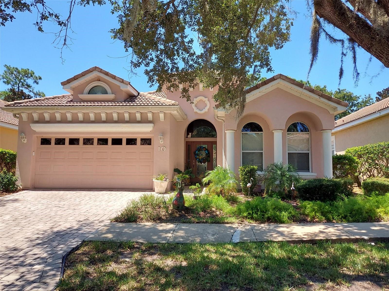 Enjoy the drive through the tree lined community of Grand Haven to see this home in Village Oaks which is located just past the Grand Haven Community Center. Spacious 3 bedrooms, 3 baths home with views of the pool as you walk in the front door. Home features Living Room, Kitchen, Breakfast area and Primary Bedroom with views of the pool. Kitchen features granite countertops, plenty of cabinets and spacious pantry. Relax in the oversize primary bedroom and ensuite with double vanities, garden tub & walk in shower. Second bedroom has it's own bathroom also, your quests will love that. At the end of the day enjoy a relaxing time in the private sparkling pool. Also, at the end of the street is the walking trail to take you to the Community Center featuring Cafe, Pool, Pickleball Courts, Tennis Courts, Basketball Courts & Bocce Ball. Be sure to see this home soon.