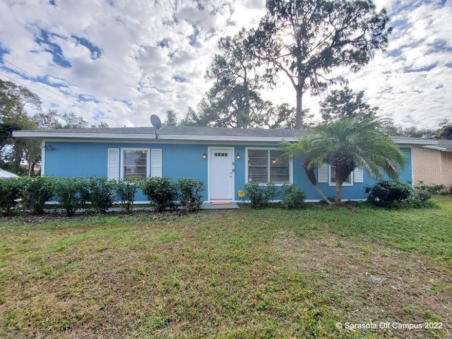 BEAUTIFUL 4 BEDROOM 2 BATHROOM HOME LOCATED MINUTES FROM RINGLING COLLEGE, NEW COLLEGE, VAN WEZEL PROFORMING ARTS HALL, AND SARASOTA BAY! This home has all of the space that you and your family need. When you walk in you will love how the high ceilings, updated title flooring and large windows give this home a light, bright and open feel. The kitchen features plenty of cabinet and counter space along with updated appliances and looks over the dining space and living room. Right off the dining room you with find a sliding glass door that leads out to your screened in porch that features your washer and dryer and looks over the large fully fenced in back yard. It is the perfect place to spend time with your family and friends. This home comes with 4 nice size bedrooms. The primary bedroom features a large walk-in closet and a shared updated bathroom that comes with a tub shower combo. The second bathroom is also fully updated and features a tub/shower combo as well and is located on the other end of the home. All of this is located near public transportation, tons of restaurants and shopping and the prestigious Ringling School of Art and Design, Sarasota Bradenton Airport and Sarasota Bay. Call for your private showing today!