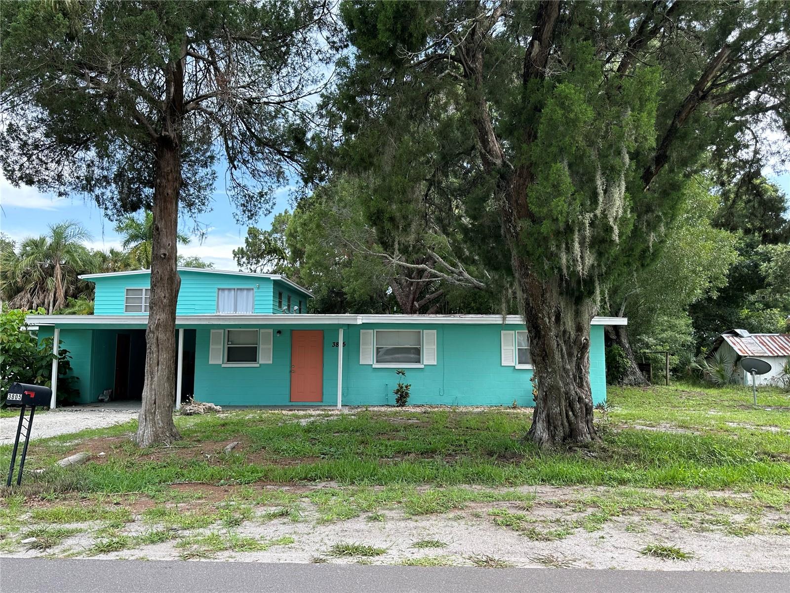 Welcome to this charming 2-bedroom, 1-bath home with a versatile den/study or 3rd bedroom. The interior features fresh paint, new flooring throughout, and a beautifully remodeled kitchen with brand-new stainless steel appliances. A convenient outside laundry room includes a new washer and dryer for added ease. Located just off Manatee Avenue, this home offers quick access to public transportation, Anna Maria Island, shopping, and vibrant downtown Bradenton. Rent includes water, sewer, garbage, and lawn care. The yard is shared with the other units, with lawn maintenance fully covered. This well-maintained property combines comfort, convenience, and value—don’t miss your chance to make it yours!