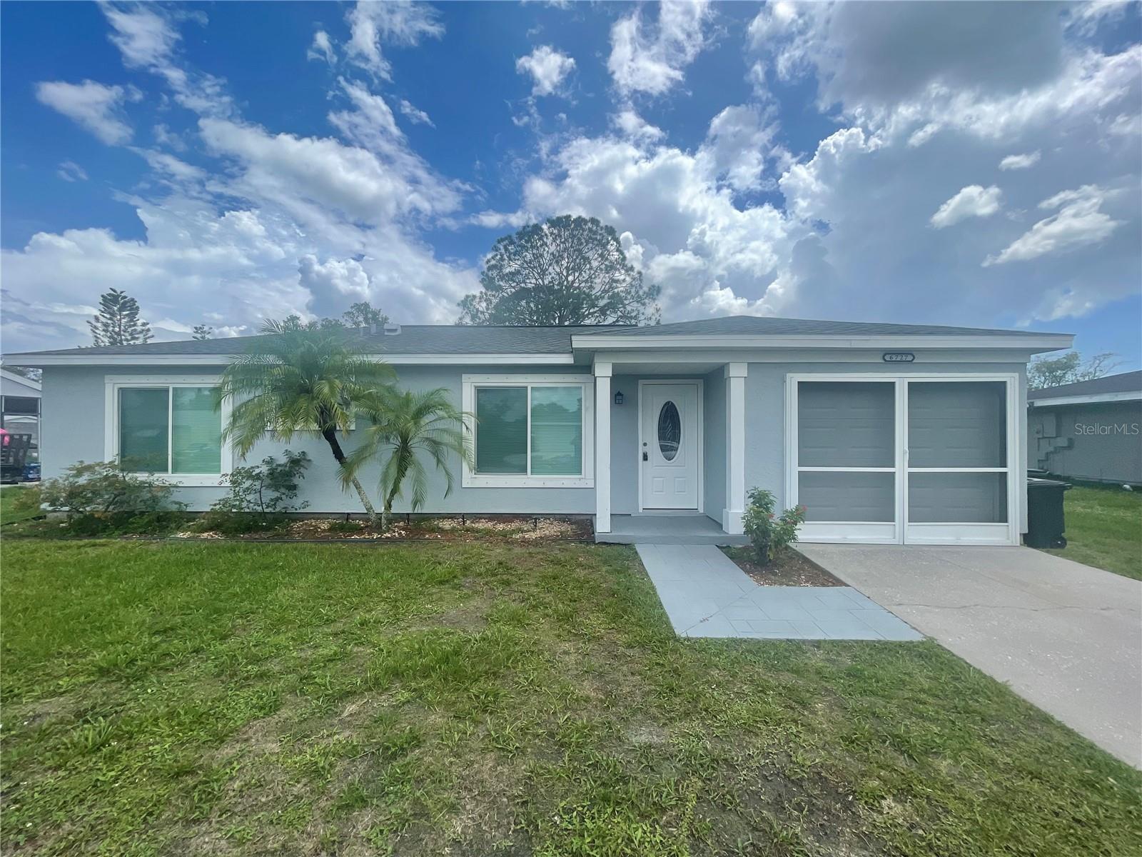 This newly renovated 2-bedroom plus office, 1.5-bath home in North Port has been updated throughout making it move-in ready for its next tenant! Modern upgrades include granite countertops, stainless steel appliances, and stylish finishes. Enjoy the bright and open living space, perfect for everyday comfort. Step outside to a massive backyard filled with lush greenery ideal for relaxing, entertaining, or play. Large shed included for additional storage space! Conveniently located just minutes from Heron Creek Middle School, Gulf Coast Christian Academy, and the North Port Aquatic Center. Situated perfectly between Tamiami Trail and I-75, this home offers quick access to shopping, dining, and major routes for an easy commute. Don't miss your chance to live in a beautifully updated home in a prime North Port location!