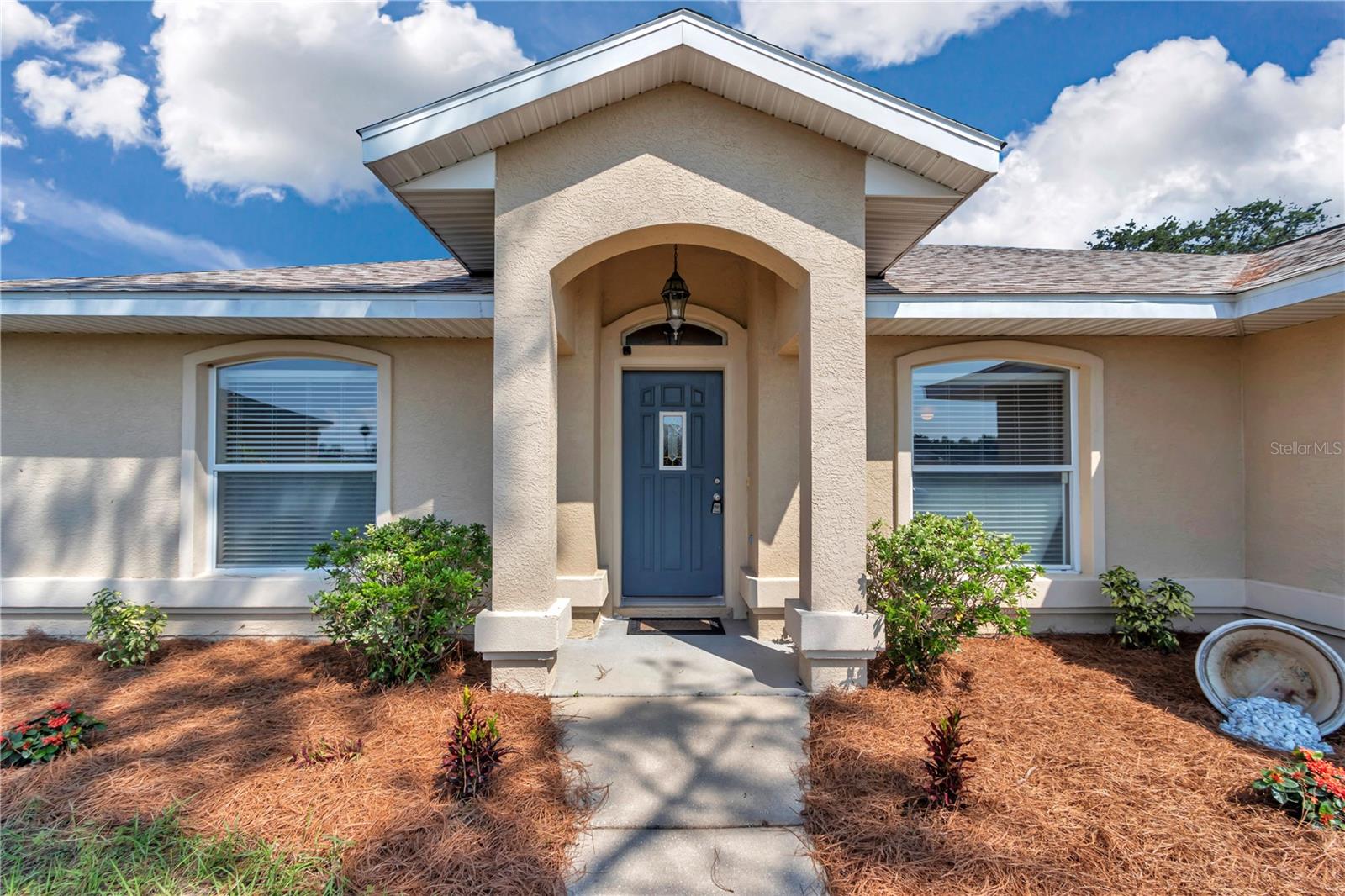 Welcome to this spacious 4 bedroom, 3 bath pool home designed for both comfort and style. With a flexible study/den and a split floor plan, there's room for everyone to live, work and play. Bright, open living spaces filled with natural light. A versatile study/den - perfect for a home office, library, or creative space. Convenient inside laundry room. Generous 2 car garage with extra storage. Step outside and enjoy Florida living at it's best! The screened-in pool and patio are ideal for entertaining, relaxing weekends, or cooling off on warm days. Pool also can be heated for those cool winter months so you can use pool year round. This home sits nicely on a cul de sac and on .46 acres. Schedule showing today.