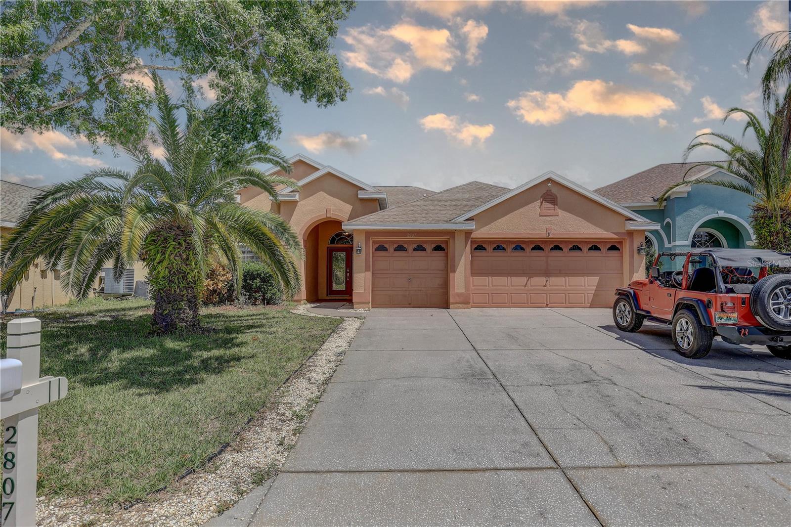Welcome to this stunning 4-bedroom, 3-bathroom home located in the desirable Key Vista community in Holiday, FL. This spacious single-family residence offers 2,188 sq. ft. of heated living space and a total area of 3,061 sq. ft., situated on a 0.21-acre lot. The home features a welcoming open floorplan with a bright living room, family room, and a generous kitchen perfect for entertaining. The primary bedroom boasts a walk-in closet and a private en-suite bathroom.
Enjoy the beautiful Florida weather with an enclosed, screened patio, or take advantage of the private community pool, fitness center, and playground. This home also comes with a private garage with ample space for 3 vehicles and a workshop. Located in a cul-de-sac, the property offers both peace and privacy.
Additional highlights include irrigation system, security features, and a range of appliances such as dishwasher, refrigerator, washer, and dryer. The Key Vista community offers a variety of amenities, including tennis courts and a park. With no lease restrictions and a low HOA fee, this property is a must-see!