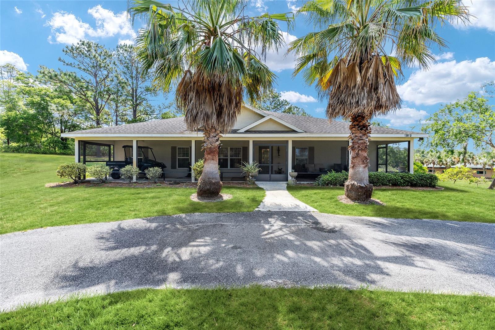EQUESTRIAN PARADISE JUST MINUTES FROM WORLD EQUESTRIAN CENTER
<P>
Welcome to your dream horse property! This gorgeous 15-acre show farm sits prettily on a hilltop, offering the perfect setting for you and your equine companions. Located just 6 miles from the World Equestrian Center, you'll be at the heart of Ocala's prestigious horse country.
The thoughtfully designed 3-bedroom, 2-bathroom home offers a spacious 2,397 square feet of comfortable living space where you can relax after a day with your four-legged friends. The primary bedroom provides a peaceful retreat with ample space and privacy.
<P>
Horse enthusiasts will fall in love with the professional
8-stall center aisle barn, where your horses will enjoy comfortable accommodations with proper ventilation and easy access. The professional riding ring is perfectly maintained and ready for your training sessions or casual rides.
Several well-maintained paddocks provide safe turnout areas for your horses to graze and play. The property also features multiple outbuildings, including a huge workshop that offers endless possibilities for your projects or additional storage.
The natural elevation of this hilltop farm not only provides beautiful views but also ensures good drainage – something every horse owner appreciates! Your horses will thank you for the lush pastures and thoughtful layout of this exceptional equestrian property.
Whether you're a serious competitor or simply enjoy the equestrian lifestyle, this farm offers everything you need to live your best horse life in Florida's premier horse country.