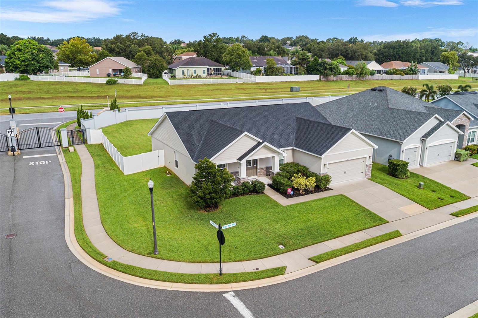 Welcome to Highlands Grace! This stunning 4-bedroom, 2-bathroom home is perfectly situated on a desirable corner lot at the front of the Community. The spacious, privacy-fenced backyard offers plenty of room for entertaining, outdoor activities, or simply enjoying the Florida sunshine.
Inside, you’ll immediately feel at home with the open, flowing layout, soaring ceilings, and abundant natural light streaming through the windows. The kitchen is thoughtfully placed at the heart of the home, making it the perfect gathering space for family and friends. Well-maintained and truly move-in ready, this home offers both comfort and style.
Conveniently located just minutes from Lakeland, Bartow, Winter Haven, and easy access to the Polk Parkway for quick trips to Orlando or Tampa. Orlando Health Hospital is just a few miles away, and you’ll also find Lakeland’s best dining, parks and trails, Publix, Sam’s Club, Lowe’s, and more just a short drive from your doorstep.
Schedule a private showing and don't miss the chance to call this beautiful South Lakeland Home your own !