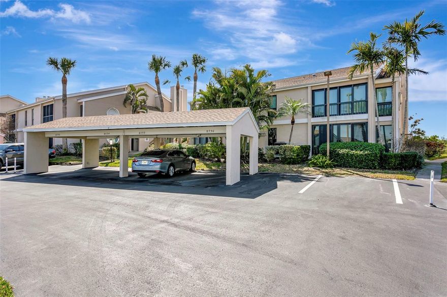 Welcome to Bay Hollow — a rare opportunity to own a beautifully maintained ground floor waterfront condo complete with stunning views, a deeded private boat dock, and access to a sparkling community pool.

This spacious 2-bedroom, 2-bath residence offers 1,561 square feet of thoughtfully designed living space filled with natural light. The open-concept layout creates an inviting atmosphere, featuring a warm and cozy fireplace in the living room — perfect for relaxing evenings or entertaining guests.

Step out onto your private balcony and take in the peaceful waterfront scenery — an ideal setting for morning coffee or evening sunsets. Boating enthusiasts will appreciate the convenience of direct access to the Intracoastal Waterway right from their own dock.

The primary suite includes a walk-in closet and a private en-suite bath, while the guest bedroom and second full bath provide comfort and privacy for family and visitors. Additional highlights include in-unit laundry, generous storage space, and covered parking.

Residents of this well-maintained community enjoy lush landscaping, a refreshing pool, and a relaxed coastal lifestyle just minutes from the beautiful beaches of Anna Maria Island, the historic charm of Cortez Fishing Village, the renowned IMG Academy, as well as shopping, dining, and local golf courses.

Whether you’re searching for a full-time residence, seasonal retreat, or investment opportunity, this waterfront gem truly has it all.

Don’t miss your chance to own your slice of paradise — schedule your private showing today!
Parking space is 8734/Boat slip # 6