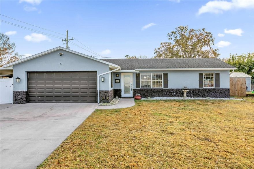 This 3-bedroom, 2.5-bath home is situated on an oversized corner lot just one block from the St. Cloud Lakefront Park and Marina, offering an excellent location near dining, recreation, and local amenities, including Crabby Bill’s.

The home features two primary bedrooms, each with its own en-suite bathroom, providing flexibility for multi-generational living or guest accommodations. The garage has been converted into a third bedroom with an attached half bath, adding valuable living space. The main living and dining areas offer a functional layout suitable for everyday living and entertaining, along with a dedicated bonus area ideal for a home office.

Exterior features include a fully fenced yard, carport, and ample outdoor space thanks to the oversized corner lot. The backyard and patio area provide room for outdoor activities, pets, and gatherings. A Firman generator is included, offering reliable backup power.

Major updates include a 2018 roof and a 2019 HVAC system, providing added peace of mind for future owners.

Located near boating, fishing, and waterfront activities, with convenient access to the Florida Turnpike, Disney, shopping, and dining, this property combines practical features with a highly desirable Saint Cloud location.