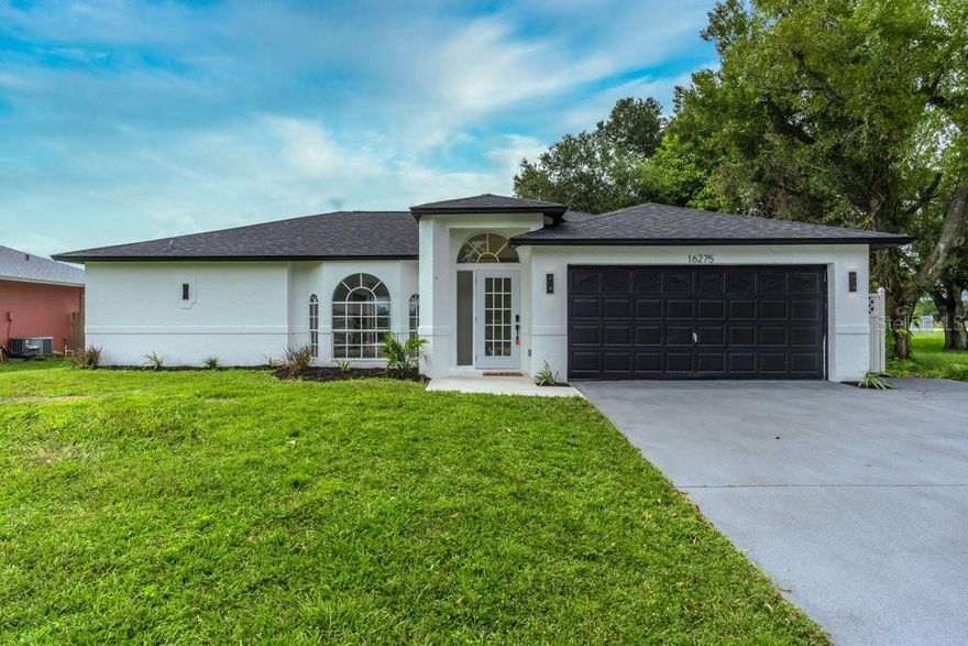 Welcome to 16275 Horizon Rd, North Fort Myers — a stunning, fully remodeled home nestled in one of the area’s most desirable neighborhoods. Featuring 3 bedrooms, 2 bathrooms, and over 1,600 square feet of beautifully updated living space, this property perfectly blends modern design, functionality, and true Florida comfort.
Step inside to find a bright open layout with luxury tile flooring, designer lighting, and modern finishes throughout. The custom kitchen showcases quartz countertops, stainless steel appliances, soft-close cabinetry, and sleek fixtures, while both bathrooms boast floor-to-ceiling tile, frameless glass showers, and contemporary vanities. Enjoy your spacious primary bedroom suite complete with two dual walk-in closets and a luxurious ensuite bathroom designed for comfort and style.
Relax in your own private backyard oasis featuring a small in-ground pool with built-in hot tub, surrounded by a spacious patio ideal for winding down or entertaining. With brand-new pool equipment, a new roof, and fresh interior and exterior paint, this home is truly turnkey and worry-free.
Best of all, there’s no HOA or deed restrictions, offering freedom and flexibility to make this home your own. Conveniently located near shopping, dining, and just a short drive to downtown Fort Myers and the beaches, this property offers the perfect balance of quality, location, and lifestyle. Turnkey perfection in one of North Fort Myers’ most sought-after areas – schedule your private showing today!