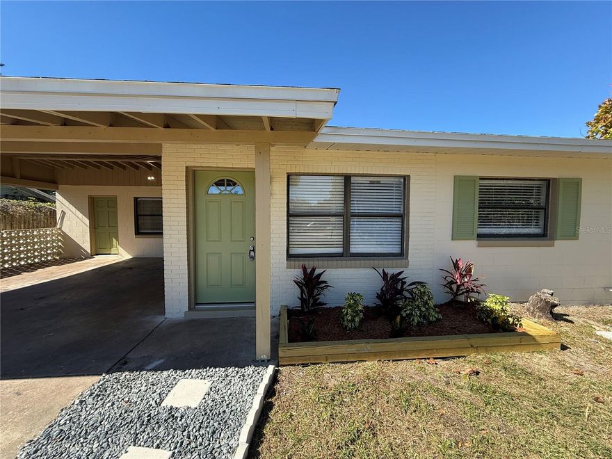 This charming 3-bedroom, 2-bath block home is ideally situated in a close to many beaches, just minutes from Titus Landing shopping, major highways, Canaveral seashore national park and the iconic Kennedy Space Center. 
Completely renovated with a new roof. Inside, you'll find modern updates including new flooring, new kitchen with granite countertops, appliances, new water heater and updated plumbing, fresh paint inside and out, new bathrooms, ensuring a fresh, contemporary feel throughout. The convenient laundry area adds to the home's functionality. Outside, a safe cul de sac and in the back enjoy a big fenced backyard for ultimate privacy and relaxation. The property also includes a two-bay carport offering ample parking. This home combines comfort, convenience, and an ideal location for anyone looking to enjoy all that Titusville has to offer!