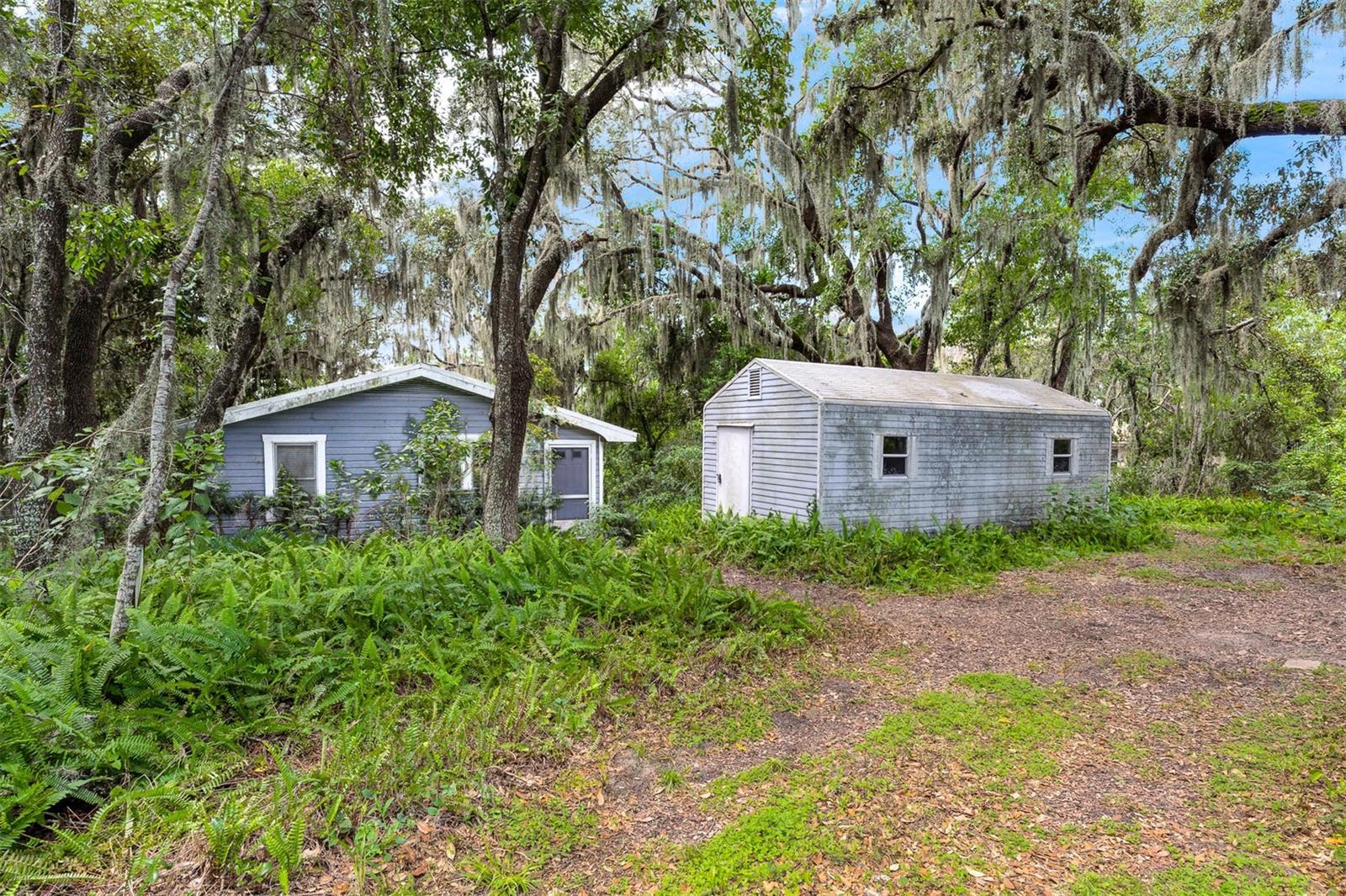 **Imagine waking up to the gentle shimmer of lake water through a canopy of ancient oaks…**
Tucked away on 1.75 wooded acres along the shores of Lake Ingram, this property is a rare opportunity to own a piece of “Old Florida” in the middle of one of Central Florida’s most vibrant growth areas. The moment you arrive, you’re greeted by the sound of rustling leaves, dappled sunlight through sprawling oak branches, and the peaceful calm of life by the water.
Spend your mornings sipping coffee on your porch as the lake comes alive with birds and soft breezes. Afternoons can be filled with fishing from your private shoreline, kayaking across the water, or simply relaxing in the shade of your trees. Evenings bring stunning sunsets over the lake—nature’s daily masterpiece—right in your own backyard.
The existing small wood-frame home offers endless possibilities: restore it for a cozy lakeside getaway or start fresh and build your dream home to take full advantage of the views. A separate laundry room and a large storage building is ready for your tools, toys, or hobby space. The property is on well and septic, giving you independence and lower utility costs.
While the setting feels like a private retreat, you’re just minutes from modern conveniences—highly rated new schools, Winter Garden Village, historic downtown Winter Garden’s shops and weekly farmers market, state-of-the-art medical facilities, and major roadways for quick access to Disney, Horizon West, and beyond.
This is more than property—it’s a lifestyle. A chance to slow down, breathe deeply, and enjoy the timeless beauty of lakefront living, all while being moments from the best that Central Florida has to enjoy.
