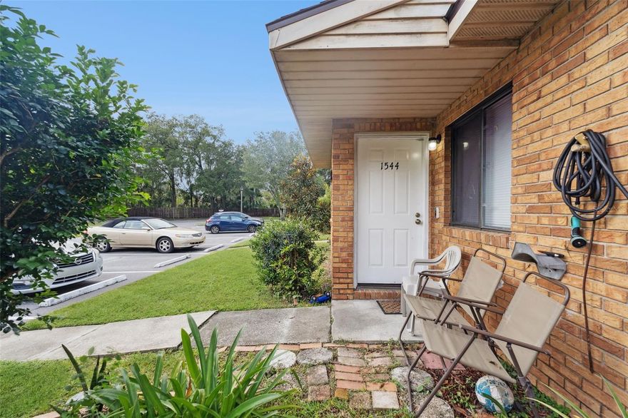 Welcome to 1544 Franklin Circle, a charming 3-bedroom, 2-bathroom home located in the desirable Daytona Beach/Holly Hill, FL inside the sought-after Heritage community. This lovely property offers a perfect blend of comfort, style, and convenience, making it an ideal place to call home just minutes and less than 5 miles from pristine Beaches. As you approach the home, you are greeted by a well-maintained exterior with lush landscaping and a welcoming front porch. Step inside to discover a spacious and inviting living area that is perfect for relaxing or entertaining guests. The master bedroom is a true retreat, offering a peaceful sanctuary for rest and relaxation. It boasts a generous layout, a walk-in closet, and an en-suite bathroom. The two additional bedrooms are spacious and versatile, providing plenty of space for house members, guests, or a home office. Outside, the property features a private backyard with a patio area and laundry room with washer and dryer. Unit has central AC and has never had any flood issues ever. Roof from 2019 and perfect condition. Perfect for a house looking for an affordable option to call home.