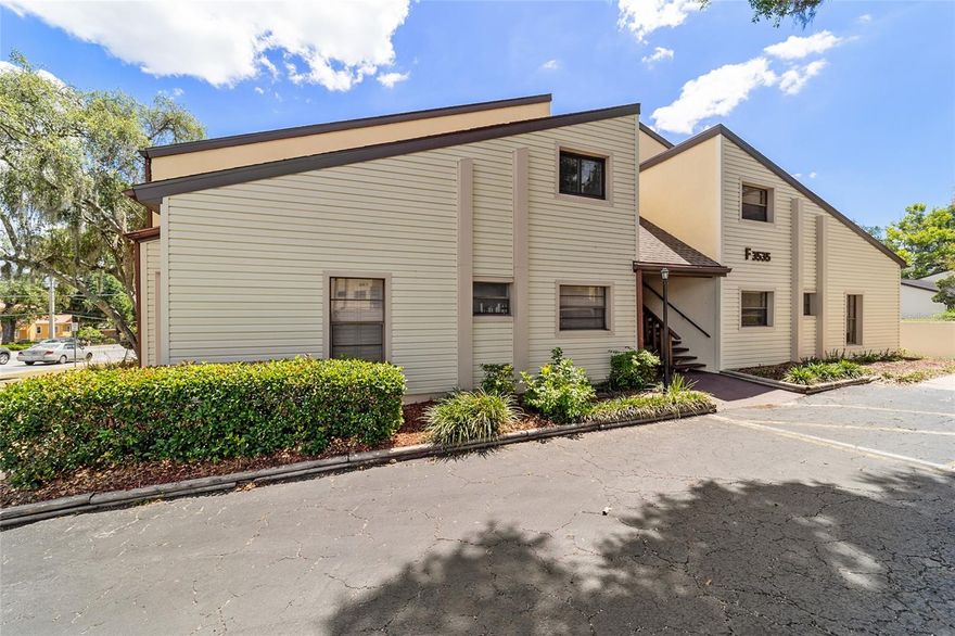 WOW has this condo been updated or what?!? Step in to your new home or income producing property that is ready to go. Beautiful porcelain tile flooring throughout, a completely updated kitchen and bathroom, new doors and trim, 2023 HVAC and updated electrical panel. The enclosed back porch serves as additional space for all seasons with sliders from the living room and bedroom. Tasteful updates in kitchen include quartz countertops, porcelain tile backsplash, custom cabinetry, new appliances, shiplap and beamed ceiling and new window -- SO NICE! The spacious bedroom offers a walk in closet and is convenient to the bath with porcelain tile shower, glass door and new vanity. This unit provides your personal washer/dryer hidden within a closet. Enjoy the community pool and clubhouse with Ocala Golf Club views. The Fort King Tennis Center is right next door as well. Can't beat the location to nearby SR 40 for restaurants and shopping. Better hurry to see this one!