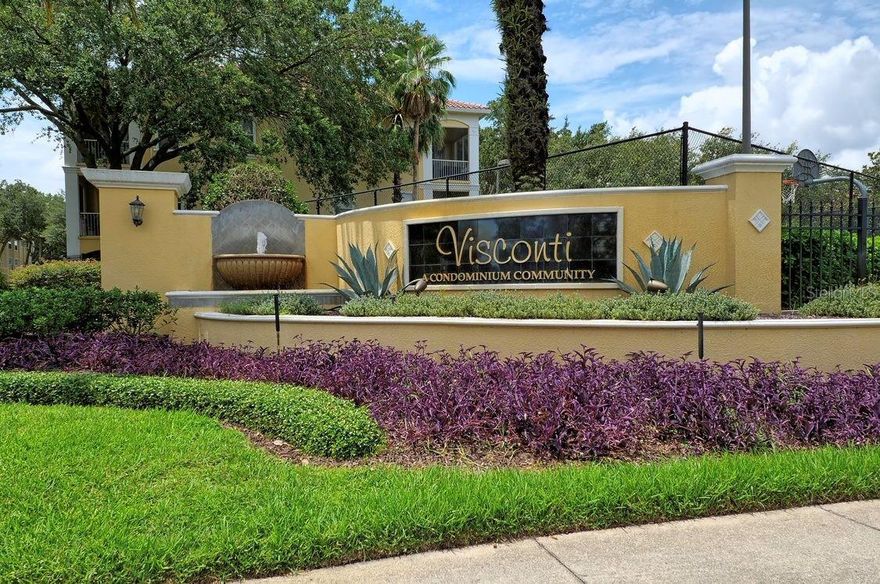 Visconti Condominiums is located in Maitland and is a gate community.  This unit is on the 3rd floor with a wonderful view of the water.
split plan with each bedroom having a walk in closet.  Screened patio with a storage closet.  Valet trash pick up