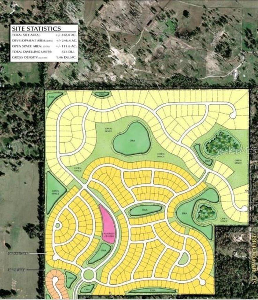 Golden Oak. Medium Density Residential. Currently approved for 895 units. Could be increased to as many as 1400 units. Centrally located. 10 miles from The Villages & Ocala. 2.5 miles from the Interstate. 5 miles to the new cross Florida commerce park. Golden Oak is a 358 acre parcel consisting of rolling hills with scattered Oaks through out. The property is partially cleared and currently in use for AG purposes. 484 has recently been widened to 4 lanes & the parcel entrance has a full median cut. There is much Due Diligence information. Call with questions.