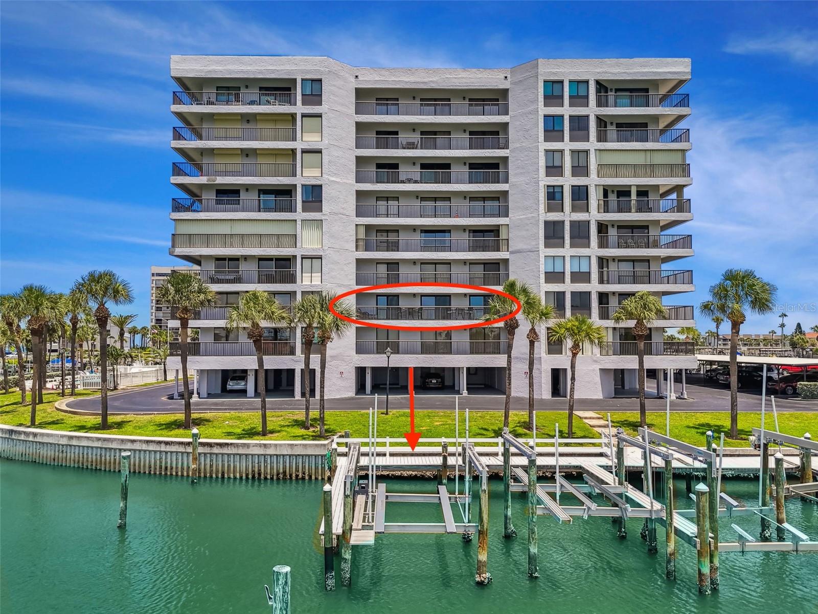Experience stunning views of both the Intracoastal Waterway and the Gulf of Mexico from your oversized private balcony — perfectly positioned to OVERLOOK YOUR RARE/VERY OWN 40-FOOT BOAT SLIP WITH A 10,000 LB LIFT! This move-in ready waterfront residence delivers the ideal combination of location, luxury, and boating lifestyle. This 2-bedroom, 2-bath residence is located in the highly sought-after Harborage I, located within the Sand Key Estates neighborhood, a 24/7 guarded and gated community. Recent upgrades in 2025 include a Beautifully renovated chefs kitchen with Quartz counters, marble backsplash, stainless steel appliances and ALL NEW SLIDING HURRICANE DOORS for effortless indoor-outdoor living.
Inside, enjoy low-maintenance ceramic tile flooring throughout, a spacious Primary suite with dual vanity, walk-in closet, and in-unit washer/dryer hookups.Community amenities include: Heated swimming pool with marina views, Tennis courts/pickelball, Outdoor grilling area, Private storage unit (#64) Assigned covered parking space (#23) Boat Slip #17 is included — just steps from your door — making this a true boater’s paradise! Located minutes from shopping, dining, Sand Key Park, and the white sands of Clearwater Beach. This property has it all: location, views, convenience, and the ultimate waterfront lifestyle. Convenient access to PIE (St. Pete–Clearwater International Airport) and Tampa International Airport (TPA).