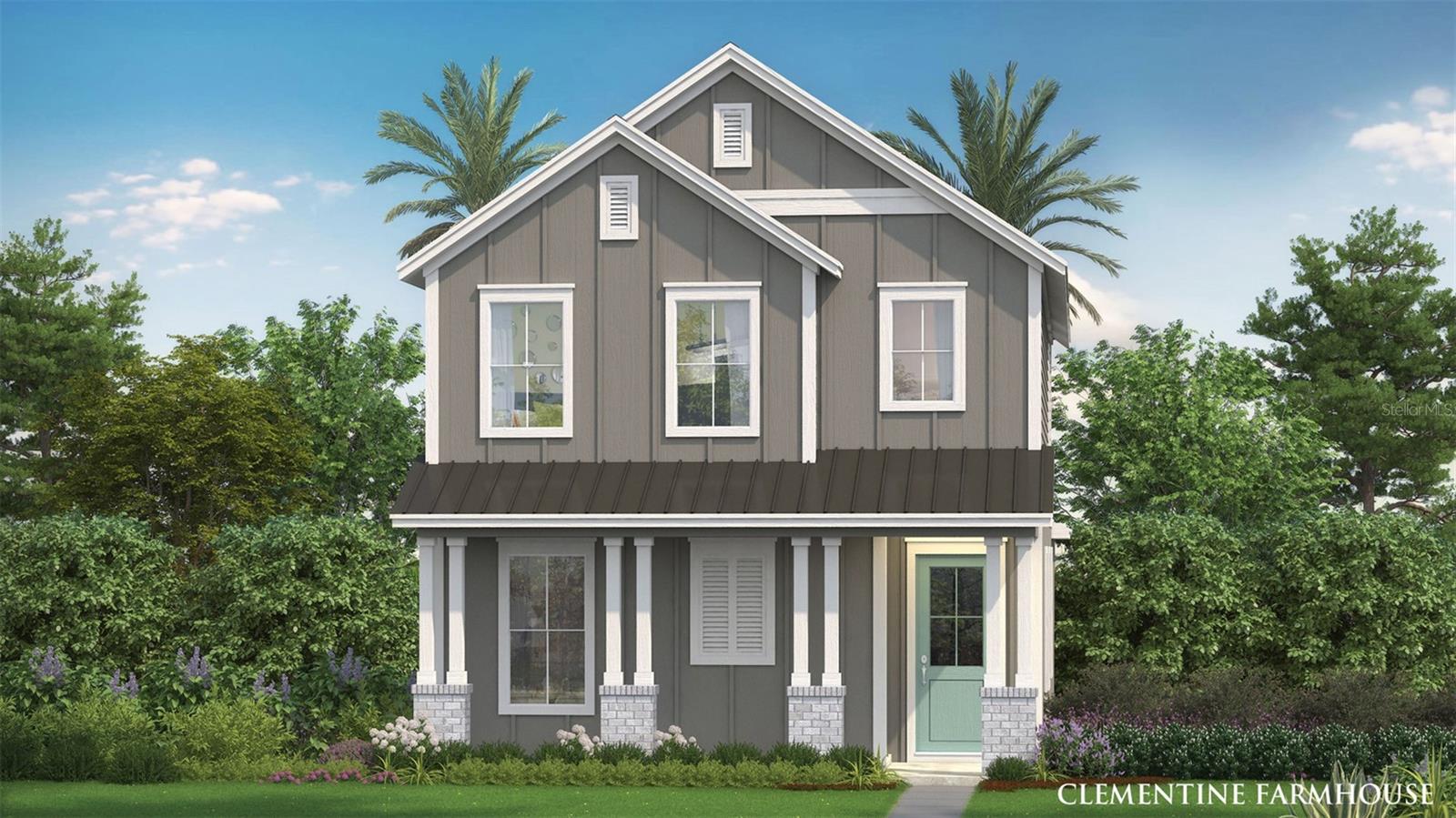 Under Construction. This brand new construction, two-story home (The Clementine) is stunning with a contemporary exterior elevation. The home features 4 bedrooms and 3 full bathrooms all at 1, 929 sq ft. of living space. As you enter this home through the 8' glass entry door you are welcome with an open spacious foyer with access to a downstairs guest bedroom with full bath. As you continue on you will find ceramic tile flooring that leads you to the open-concept living room, dining room, and kitchen that boasts a large eat-in island all surrounded by granite countertops and cabinets with walk-in pantry. Moving to the second level, you have quick access to the generously sized primary suite that accesses your private bathroom with glass enclosed free standing shower, separate water closet with linen space, dual vanities and the roomy, well-lit walk-in closet. Adjacent to the primary suite is your walk-in laundry room with nearby secondary bedrooms and guest bath. Don't miss the opportunity schedule your private showing of this home today!