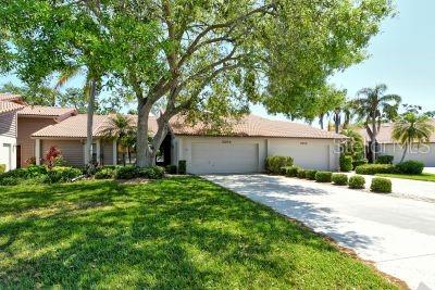 2bed/2 bath condo in one of the finest 55+ communities including clubhouse, pool, tennis and pickleball courts, This condo has been freshly painted, newer fans, vaulted ceilngs, 4 skylights, shutters throughout and many other fantastic features, too may to mention. The garage has been resurfaced. This is a Must See! Some items available for purchase. Everything tagged with a sticky note stays with Owner Short drive to the beach and convenient to dining, shopping and healthcare. All measurement are approximate and should be verified by buyer or buyers agent.