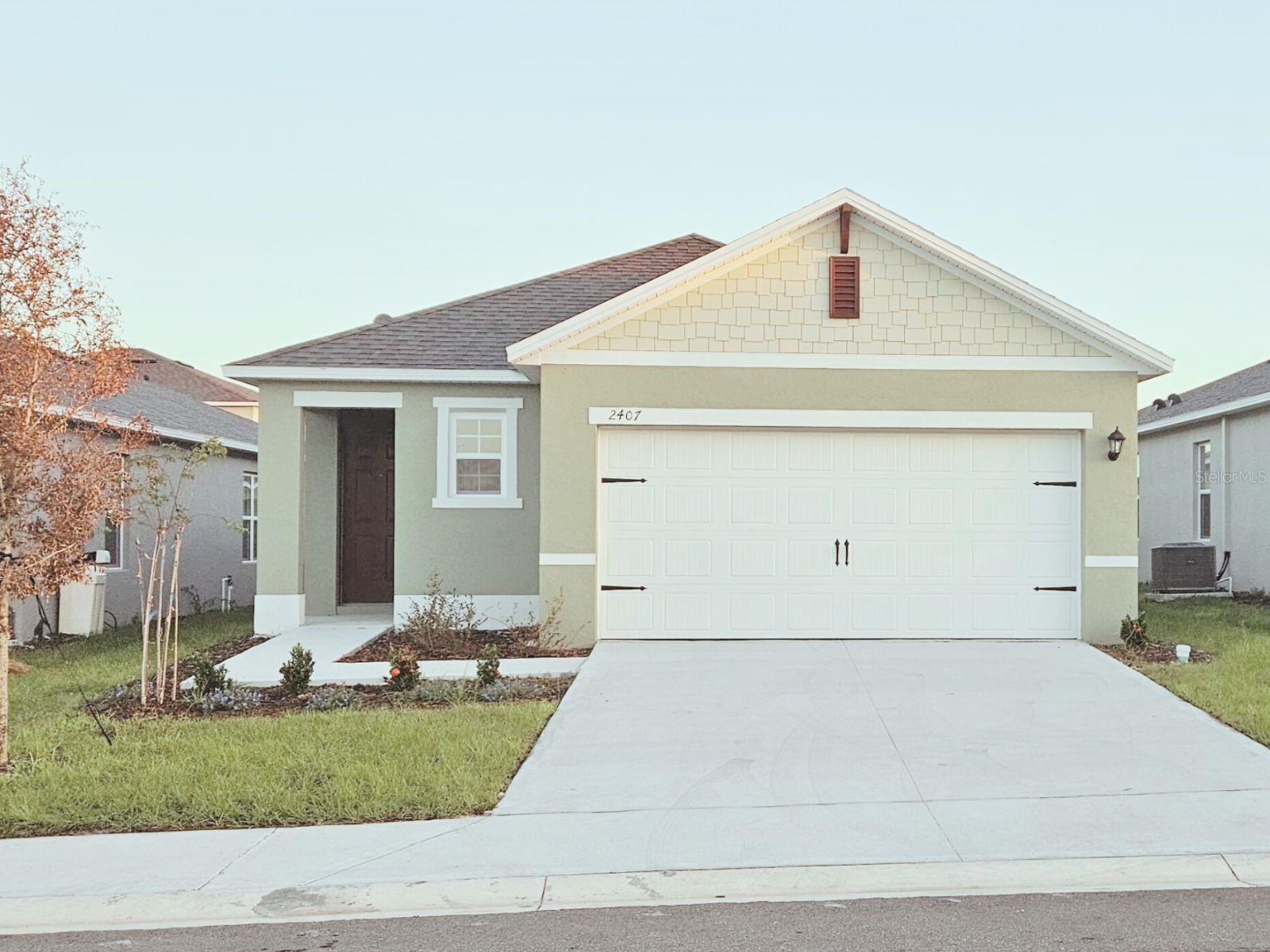 This beautiful newly built single-family home is located in Davenport's coveted Cascades neighborhood. This single-story home features 3 bedrooms, 2 full bathrooms, a modern, open layout, and abundant natural light. The spacious kitchen features contemporary finishes, and the spacious backyard is perfect for gatherings, entertaining, or simply relaxing outdoors with the security of a private yard. The property is strategically located near shopping, restaurants, and major thoroughfares, providing easy access. Approval is fast. Schedule your showing today! With just a one-month deposit and the first month's down payment.