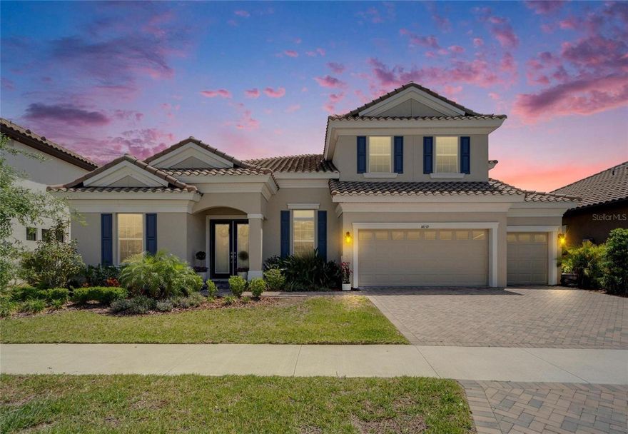 14239 Swiss Bridge Drive | Key Largo II Floorplan | 5 Beds | 4 Baths | Custom Heated Pool/Spa | Upstairs Loft  | 3-Car Garage | 3,560 Sq Ft Living | Primary Suite on Main Level | Welcome to 14239 Swiss Bridge Drive, located in the gated, luxury enclave of Hawkstone. This 5-bedroom, 4-bathroom home with dedicated office and bonus room offers 3,560 square feet of flexible living space on a premium oversized lot with no rear neighbors. Built in 2022, this home features an open floor plan with the primary suite, guest suite, home office, and two additional bedrooms on the main level. Upstairs, you'll find a fifth bedroom and flexible bonus room—ideal for multi-generational living or work-from-home needs. The kitchen includes quartz countertops, center island, walk-in pantry, and stainless appliances. The backyard is where this home truly stands out. The current owners have invested over $150,000 in upgrades including an oversized heated saltwater pool with built-in spillover spa, water features, lighting, and sun shelf. The fully fenced yard offers exceptional privacy with no backyard neighbors—a rare feature that ensures your outdoor space remains private. This home is move-in ready with luxury finishes and premium upgrades completed at a fraction of what you'd pay through a builder. Hawkstone offers resort-style amenities including pools, sport courts, pickleball, and playgrounds. Located in Lithia with top-rated schools, you're minutes from nature trails, shopping, dining, I-75, and a short drive to Tampa, Gulf beaches, and Orlando attractions.