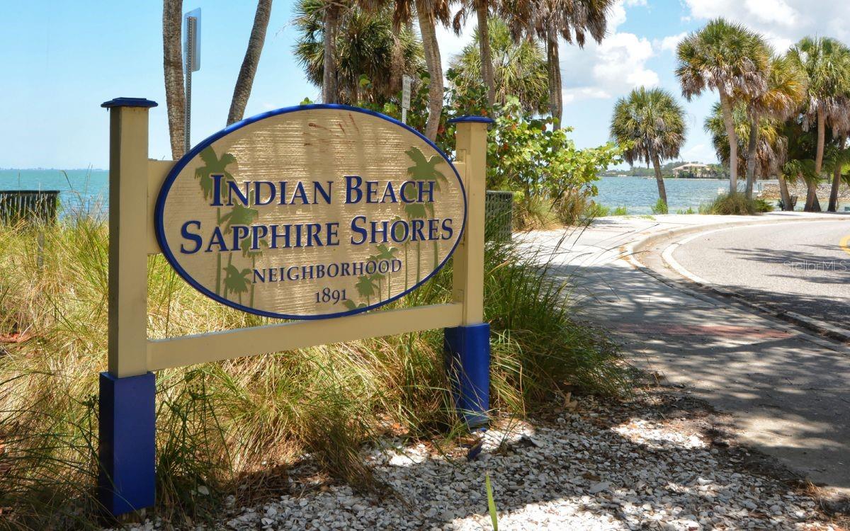 INDIAN BEACH MAP OF - Land