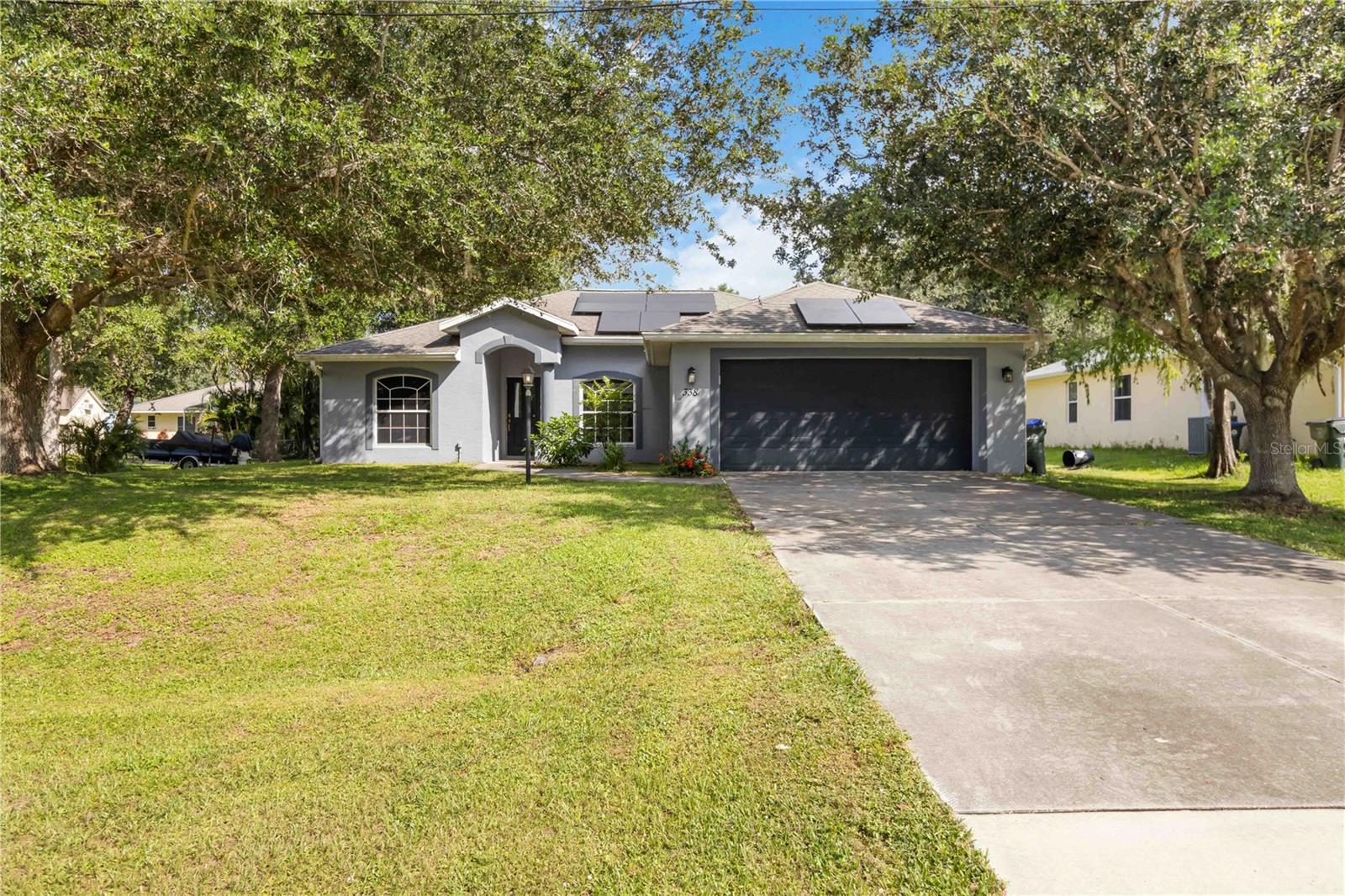 Great opportunity for first time home buyers or investor. Seller offering $20,000 at closing for new roof. Home needs some TLC but can be your next dream home. 3 bedroom 2 bath a well thought out design with a open split floor plan. Upgraded cabinets in the kitchen, crown molding and large tile back splash which makes a kitchen a show stopper. There are tray ceilings in the master bedroom and a walk in closet for good storage as well throughout the home. Ceiling fans in all rooms. All appliances stay. A beautiful pool retreat in private backyard enclosed. Heated for you to enjoy it in our cool months, with recently replaced pool pump. Solar panels paid in full. No HOA or CDD. Close to shopping and restaurants. Good Sarasota county school district as well. Close to I75 as well as US 41 to make for an easy commute. Motivated seller price to sell fast. This home will not last long.