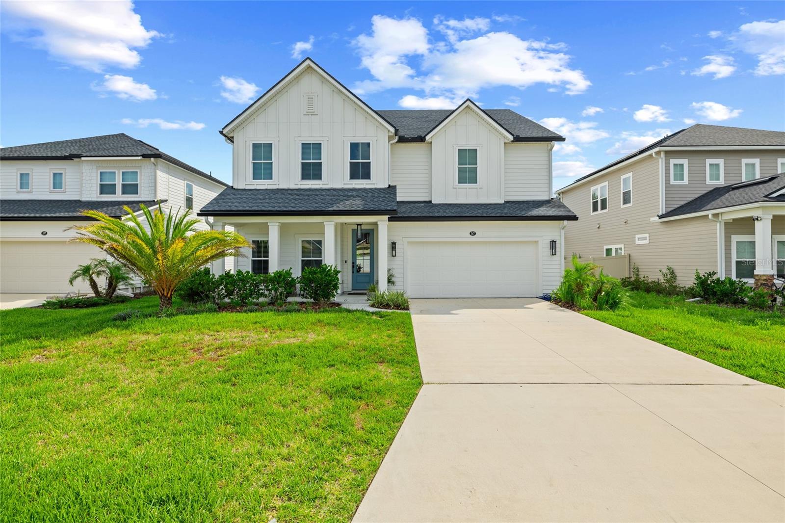 SELLER OFFERING $7500 TOWARDS THE ONE-TIME BEACHWALK LAGOON CHRYSTAL MEMBERSHIP INITIATION FEE WITH AN ACCEPTABLE OFFER
* Luxury Meets Comfort in This Stunning 5-Bed, 4-Bath Custom Home!
Welcome to your dream home! This spacious 3,256 sq ft beauty offers 5 bedrooms and 4 bathrooms, thoughtfully designed with custom
touches throughout ?
* Work in style with built-in shelving in the dedicated office
* Enjoy cozy evenings with electric fireplaces in both the living room and primary suite
* Entertain year-round with a gas fireplace on the extended lanai
* Admire the coffered ceilings with wood inlay in the primary bedroom and bonus room—true craftsmanship!
* The primary walk-in closet features custom built-ins for max style + storage
* The kitchen island showcases elegant custom detailing—a perfect gathering spot
* Relax in a spa-like primary bathroom with granite countertops and a glass-enclosed shower
* Outdoors, enjoy privacy and charm:
* Privacy fence around the backyard
* Gas lamps on the front porch + coach lights beside the garage create gorgeous curb appeal
* Gutters already installed—just move in and enjoy!
* This home truly checks all the boxes for upscale living with thoughtful details in every corner. Don’t miss out—schedule your showing today! Beacon Lake boasts an impressive array of features, including a splash park, a 43-acre lake, a state-of-the-art fitness center, parks, playgrounds, and more. Learn more about the community and see all of the amenities showcased at Beacon Lake. Now is the perfect time to move to Beacon Lake, especially with the brand-new Lakeside Academy which opened in August 2024. Serving kindergarten through 8th grade, Lakeside Academy is located on approximately 40 acres on Twin Creek Drive within Beacon Lake, just a bike ride away!
**Picture of pool rendering is to show as an option**