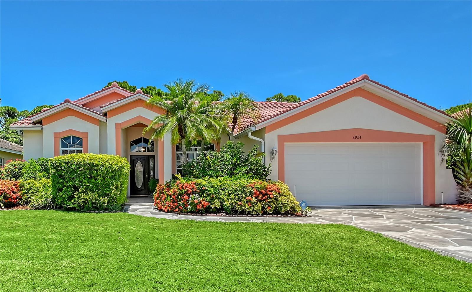 Paradise Found! Enjoy the idyllic Florida lifestyle in this beautifully maintained three-bedroom, two-and-a-half-bath pool home. Thoughtfully updated to provide comfort, efficiency, and contemporary style, this home is located in the quiet and private gated community of Huntington Pointe on Palmer Ranch.
This stunning home incorporates many improvements and updates that are much more than skin deep, including a new barrel tile roof, new solid wood kitchen cabinets with slow-close doors and drawers, and gorgeous new granite countertops. New luxury vinyl plank flooring has been installed in the kitchen, great room, and third bedroom. The large kitchen with newer appliances is light and bright with recessed ceiling lighting to complement the abundance of natural light provided by a large, updated skylight. The well-designed open floorplan features high ceilings throughout, allowing the family room, kitchen, and casual dining area to flow seamlessly together, perfect for entertaining. Alternatively, you can relax in the separate formal living room, which is shared with the elegant formal dining area.
The primary bedroom suite offers sanctuary and privacy, occupying its own side of the home and featuring a large walk-in closet and primary bath with dual sinks, a separate spacious stall shower, and a deep-water bathtub for a luxuriating soak. The second guest bedroom has fresh carpet, a walk-in closet, and is en-suite to the guest bath for added privacy and comfort. The third bedroom/office has new luxury vinyl plank flooring and French doors that open into the family room. Sliding glass doors in the primary bedroom, living room, and family room open into the large, enclosed Florida room with a convenient pool bath. The sublime pool itself is caged for maximum comfort and has been recently resurfaced and also has a new pool pump. And last, but not least...a new garage door opener
This beautiful home is located just 15 minutes from the world-famous Siesta Key Beach and minutes from grocery stores, pharmacies, Super Walmart, Costco, and all life's necessities. For the fitness-minded, the biking Mecca of Legacy Trail, YMCA, and Planet Fitness are all but a mile away. A hop onto I-75 is an easy 15-minute drive from home and takes you quickly to UTC and famed Mote Marine Laboratories. You have access to three international airports within a 75-minute drive: Tampa International, Southwest Florida (Ft Myers) International, and of course, Sarasota International.
Sarasota, the self-proclaimed "Arts Capital" of Florida, is home to the nationally acclaimed John and Mable Ringling Museum of Art, boasts theaters galore, and dining options to please every palate. Sarasota is also home to world-class health care covering all medical specialties and provided by the always highly rated Sarasota Memorial Healthcare System and more. For the golf enthusiast, courses abound to match every linkster's skill level.
Whether you're looking to relocate or desire a second home/investment property for escape from those bitter winter months, Sarasota has it all and is beckoning to welcome you to its shores!