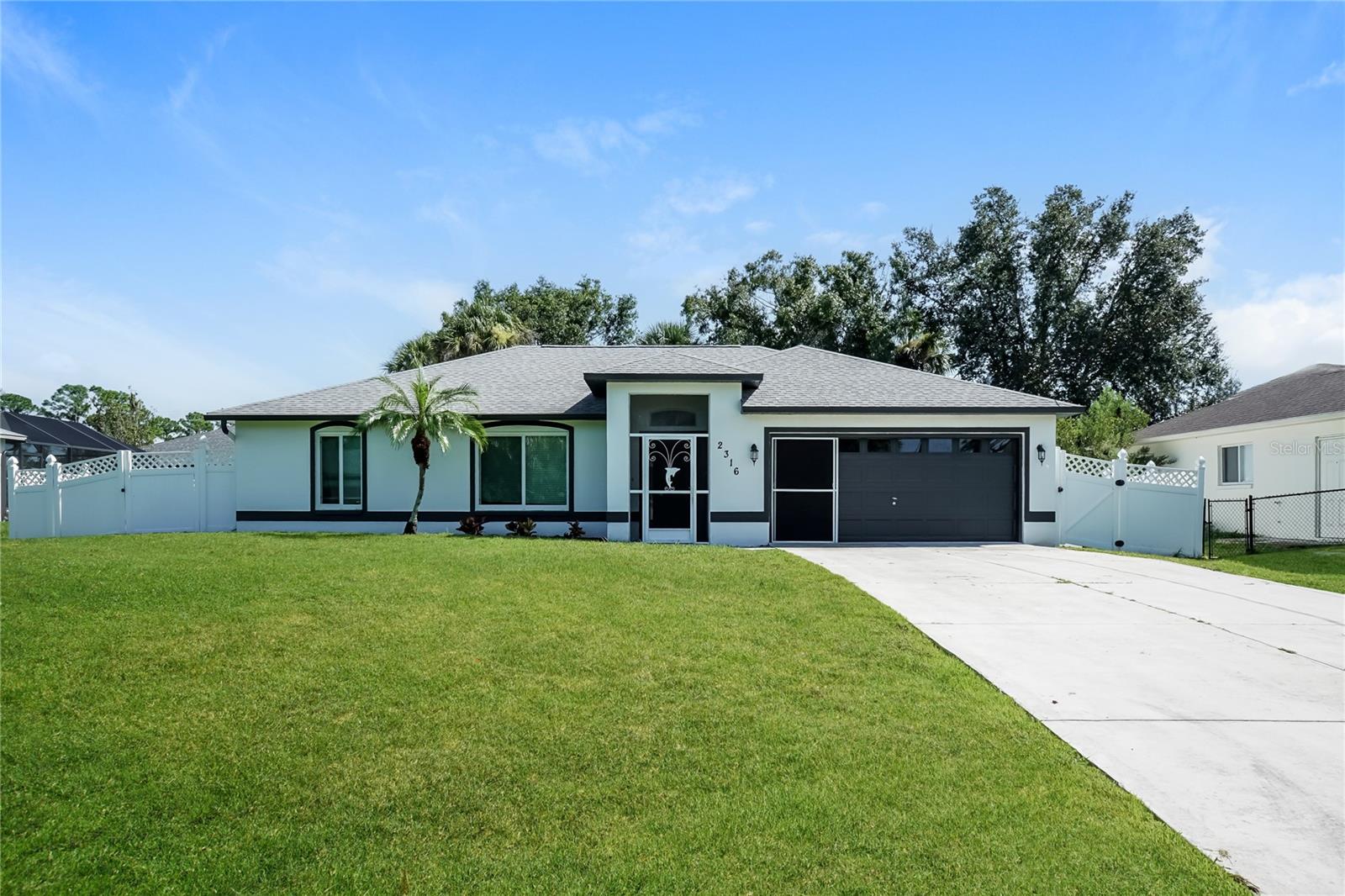 Gorgeous 3-bedroom, 2-bath home with a sparkling pool, freshly updated inside and out. Features include new exterior and interior paint, stylish light fixtures, new carpet, and durable LVP flooring. Pool decking has been repaired, making this home move-in ready and perfect for indoor-outdoor living!