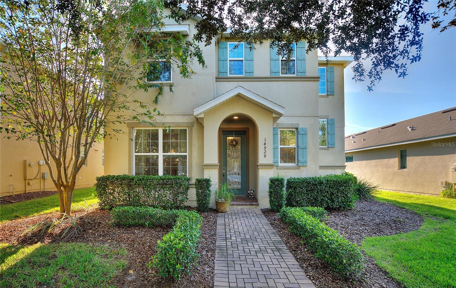 Welcome to this beautifully appointed one-owner 3-bedroom, 2.5-bathroom home located in the highly sought-after Summerlake community of Winter Garden. Offering over 2,300 square feet of living space, this residence blends comfort, style, and functionality in one of Horizon West’s most desirable neighborhoods. At the heart of the home is a chef’s kitchen with upgraded quartz countertops, stainless steel appliances, a built-in double oven, a gas cooktop, and abundant cabinetry, a true culinary haven designed for entertaining and everyday living. The open floor plan seamlessly connects the kitchen, dining area, and living area, creating a bright and inviting atmosphere. Upstairs, you’ll find three spacious bedrooms, including a primary suite with a spa-like bathroom featuring a soaking tub, walk-in shower, and dual vanities. Each bedroom is enhanced with walk-in closets, offering exceptional storage and convenience. A well-placed half bathroom on the main floor adds functionality for guests. Step outside to the expansive rear lanai, the perfect shaded retreat from the Florida sun, ideal for gatherings or quiet evenings. Beyond the home itself, Summerlake provides a resort-style lifestyle with a lakeside clubhouse, sparkling pool, fitness center, sports courts, playgrounds, and miles of walking and biking trails. Wide green spaces and community parks create endless opportunities to enjoy the outdoors. Families will appreciate being zoned to top-rated Orange County Public Schools, including Summerlake Elementary (located right inside the community). The prime location also provides quick access to SR-429, as well as shopping and dining at Hamlin Town Center and Winter Garden Village. It is just a short drive to downtown Orlando and world-class attractions. This home offers more than a place to live; it’s a lifestyle in a thriving, family-friendly community.