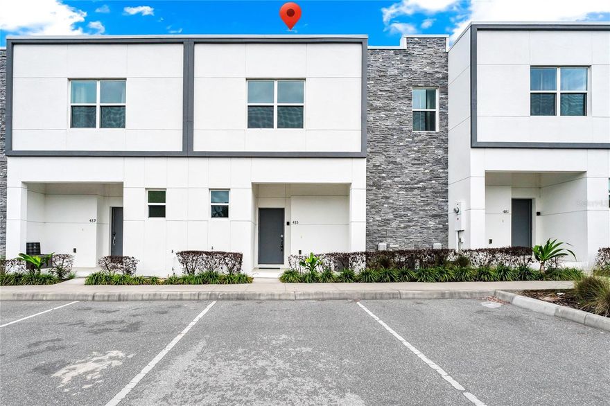 This beautifully designed 4-bedroom, 4-bathroom townhouse plus a DEN/LOFT and private pool is located in the highly desirable Azur Resort and offers a unique opportunity for both investors and primary homeowners.  Whether you're looking for a short-term rental or a long-term residence, this home provides exceptional flexibility and value. Resort-style amenities include a sleek modern clubhouse, resort-style community pool, and entertainment areas. The property can be enrolled in a professional management program or rented independently. Conveniently located just three exits from Disney World, the home is minutes from top attractions, shopping, and dining, including Aldi, Publix, Wawa, and multiple shopping centers. The newly built Orlando Health Center is nearby, providing access to top-tier medical care, and Champions Gate's golf courses are less than a mile away. With easy access to I-4, commuting across Central Florida is effortless. Prime location this townhouse is a must-see. Home is sold FURNISHED. Don’t miss your chance to own a piece of Florida’s vacation paradise!