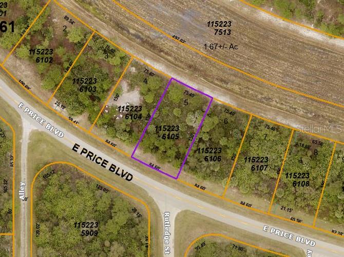 Prime Development Opportunity in North Port’s Activity Center 10 (AC10)
This newly rezoned parcel is located within the City of North Port’s designated Activity Center 10, offering a wide range of potential uses designed to support economic development and mixed-use planning. Zoning under AC10 allows for light and heavy industrial, commercial, medical, and certain residential uses (some with variance).
This property is situated in an X flood zone, which means flood insurance is not typically required, and there are no known scrub jay habitat restrictions at the time of listing. A private well and septic system will be needed, offering flexibility in development planning.
Permitted Uses May Include (Buyer to Verify with City):
• Industrial development
• Medical and dental offices
• Retail services and sales
• Food service and mobile food parks
• Outdoor storage
• Single-family residences and duplexes (with variance)
• Essential services
Located just off Veterans Boulevard, this property offers convenient access to major roadways and is surrounded by ongoing residential and commercial development.
Area Highlights:
• Over 400 acres of parks and recreational facilities
• Multiple golf courses
• Access to biking and walking trails
• Diverse shopping and dining options
• Community centers and cultural events throughout the year
Buyer is responsible for verifying all zoning, permitted uses, utilities, and any potential easements or development restrictions with the City of North Port. Seller has additional lots available, including commercial parcels—please inquire for more details.