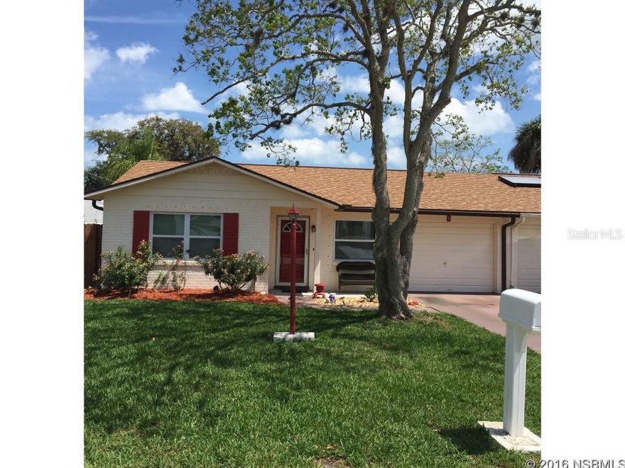 Fantastic find in Waterfront community. Updated Pelican Cove East 1/2 duplex with 2 bedrooms 2 baths and 1 car garage. Tiled through out with updated kitchen cabinets and counter tops, newer A/C  installed 9/12, newer roof,  newer water heater, electric panel, windows, sliders, and master bath.  The well insulated Florida room/ Four Season Room let you enjoy the outdoors all day, every day, no matter the weather outside. The upgraded Sliders leads you out to the fabulous privacy fenced back yard. Move in ready! Convenient location, close to shopping, schools, 2 blocks to the Intracoastal waterway, 10 minutes to the beaches. Voluntary HOA allows gives you access to boat ramp, club house, shuffle board, fishing pier and pool. Join for $100.00, then just $75.00 per year. ;Water: City