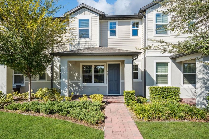 Welcome to Casselberry! This nearly-new 3-bedroom, 2.5-bath townhome was built in 2022! Enjoy the spacious floor plan design & effortless living from the moment you enter, you’ll notice the fresh, modern feel. It even smells brand new. Designed for low-maintenance living, this home offers the perfect blend of comfort, style, and convenience. Step inside and experience a bright open-concept layout with a sleek kitchen featuring stainless steel appliances, quartz countertops, a large island, and two pantries, including a full walk-in pantry right off the kitchen. Perfect for the organized chef or the entertainer at heart. Upstairs, a smart split-bedroom floor plan provides privacy for everyone. The primary suite offers a spacious walk-in closet, dual-vanity bath, and walk-in shower, while the two additional bedrooms, both with walk-in closets, flexibility for guests, family, or a stylish home office. A full-size laundry closet on the second floor adds to the ease and convenience of everyday living. Outside, enjoy a private patio courtyard tucked between the home and the rear-entry garage, your perfect spot for morning coffee, quiet evenings, or hosting friends. Additional exterior upgrades include paver driveway and walkways for added curb appeal. Located in the heart of Casselberry in highly-desirable Seminole County, this community offers a playground and dog park, and is minutes from shopping, dining, parks, top-rated schools, and major roadways. Whether you're a first-time buyer or looking for a low-maintenance lifestyle, this home truly checks every box. Don't miss your chance, schedule your private tour today.