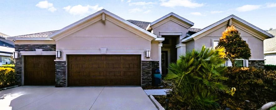 Welcome to your Florida dream home, where comfort and convenience come together in a LOVELY, GATED COMMUNITY OF 33 HOMES in the heart of Valrico, convenient to excellent shopping, schools, and eateries. This stunning one-level residence offers a thoughtfully designed split-floorplan with 4 spacious bedrooms and 2.5 baths, gorgeous 10-inch-wide plank luxury vinyl flooring w/ 7-inch baseboards throughout the entire house, a 3-car garage with epoxy coated flooring and an incredible outdoor oasis!

 The open-concept layout is perfect for everyday living and entertaining, with 10-foot ceilings, a gorgeous chef’s kitchen that includes solid wood cabinetry, granite counters, high-end LG Studio double ovens, French door-in-door refrigerator, gas range, built-in microwave and dishwasher (new in 2025), prep island and enormous dining peninsula that flows to a huge great room that includes a 4k projector and 130-inch screen and in-ceiling surround sound and a remote blackout shade for that full theatre effect. The Control4 smart home system allows you to control the window shades, lights, speakers, fans, home theater, in-ceiling speakers, security system and more from the included remotes or the convenience of your smartphone!  Of course, every “host with the most” can pour their guests a cold one from the high-end built-in double kegerator in the kitchen!
 
The Primary Suite is totally private with its own foyer that leads to dual walk-in closets and a spa-like ensuite bathroom that includes a glassed-in shower with 9 upper rain head and side showerheads for full body enjoyment, double vanities, a makeup vanity with tons of storage and quartz counters, a water closet and a large window with plantation shutters. You’ll love the light & bright primary bedroom that has a large window overlooking the pool and backyard and the sliding glass doors that lead out to the large, screened lanai. Ready for sleep? You have the remote in your hands to lower the electric blackout shades, so you’ll enjoy a peaceful night’s rest. Plantation shutters cover all other windows.  The 4th bedroom has French doors and can also be used as an office or workout room. Even the spacious laundry room is beautiful! A new Trane 5k Comfortlink HVAC system was installed in Dec 2024. New paint & wallpaper in 2025.
Step outside to your oversized screened marble-floored lanai with wall TV, custom-built, heated saltwater in-ground pool with fountain jets and color changing lighting, surrounded by marble pavers (2022). Top off this amazing entertainment or relaxation outdoor space with an adjacent outdoor granite-topped kitchen including double-drawer refrigerator, prep-island, 36-inch gas grill, 30-inch hibachi flat-top grill, and Kamado smoker/grill all under a custom aluminum pergola with remote control lighting and louvered roof for protection from rain or sun. Electric remote awnings will shade the deck when needed. Only 2 homes with acreage behind you so it’s more like a park view from your lanai and pool. So much to enjoy in this gorgeous home and a whole house automatic natural gas generator ensures you’ll always have the power to enjoy! Schedule your private showing today!