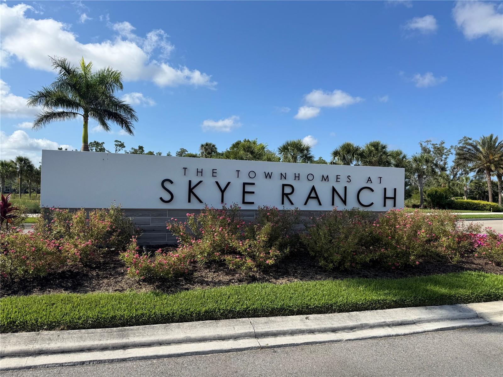 Brand new never lived in Townhome built by Taylor Morrison in the popular community of Skye Ranch just off Clark Road.. Three bedroom 2.5 bath is a balance of comfort and convenience. As you walk through the front door you will greeted with the open Airness and natural light that this unit offers. Half bath is on the lower lever followed by the under stair storage perfect for your holiday decorations. The kitchen is definitely chef inspired plenty of space for meal prep. Large pantry to store all your goodies. Stainless steel appliance package. Large island with space for bar spools, double sink as well to make clean up easy. Rear lanai anchored by privacy fence, perfect to sit out and enjoy the Florida climate. Upstairs you will find your full size washer/dryer at the top of the stairs. Master bedroom has an ensuite bathroom and a good size closet. Bedroom two and three share a bathroom with a tub. Enjoy the convenience of the 1 car garage. Community offers a pool with a lounging area with comfy chairs. Plenty of sidewalks to stroll for an evening stroll. A short drive to i75 to head to UTC for a quick lunch or shopping, head south to Naples for a day trip. Clark Rd will take you to plenty of shopping, neighborhood Walmart, Publix, Detwiler's, your local Starbucks and much more. Siesta Key Beach a short drive...This will not last call today to schedule your showing...